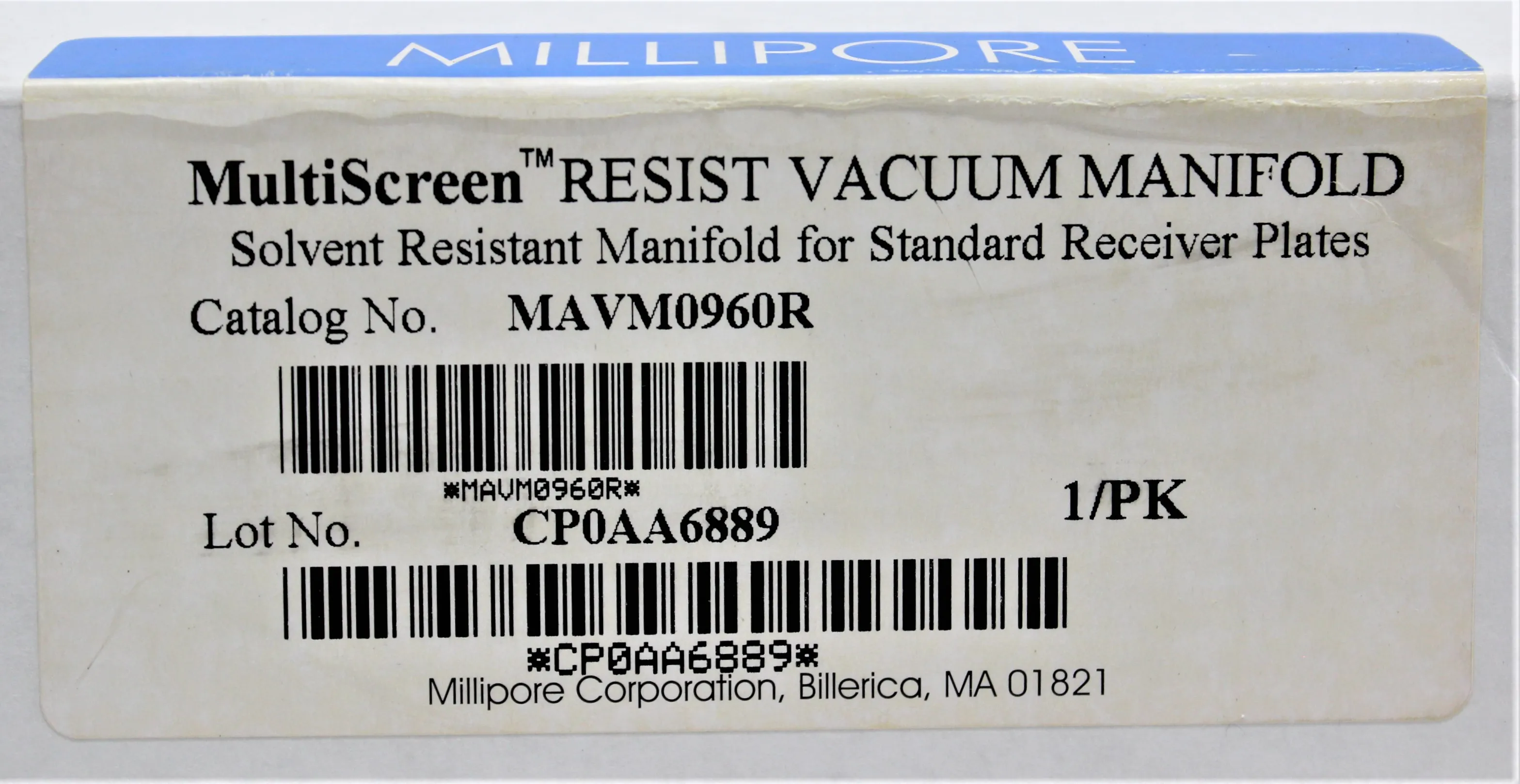 Millipore MultiScreen Resist Vacuum Manifold