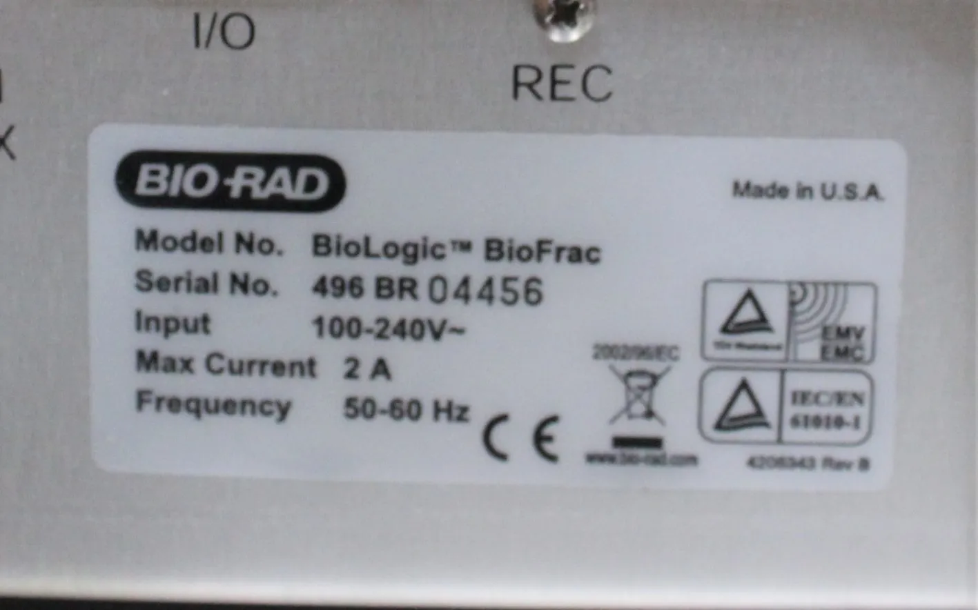 Bio Rad BioLogic Duo-Flow FPLC System