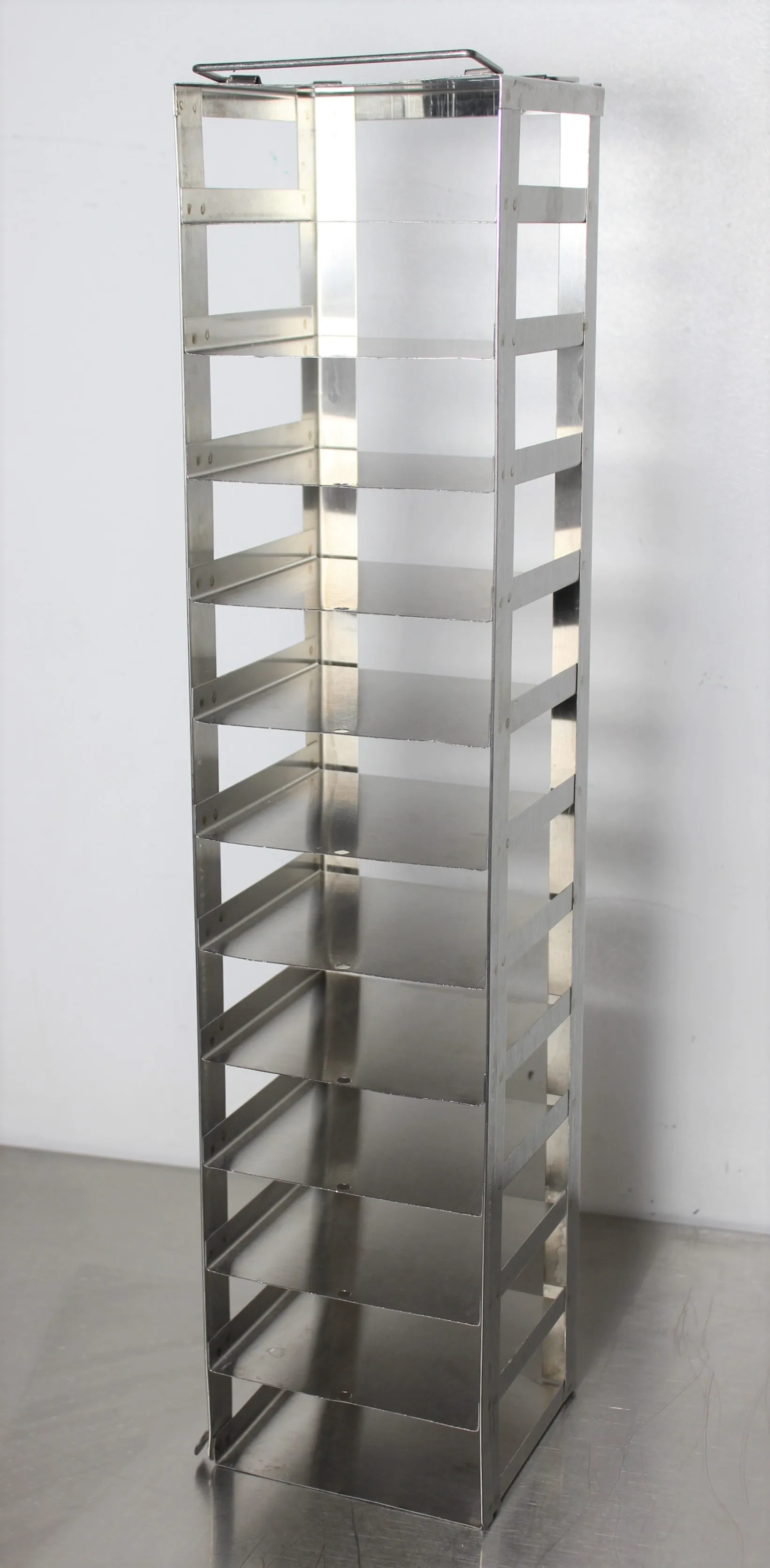 Stainless Steel 12-Compartment Cold Freezer Rack