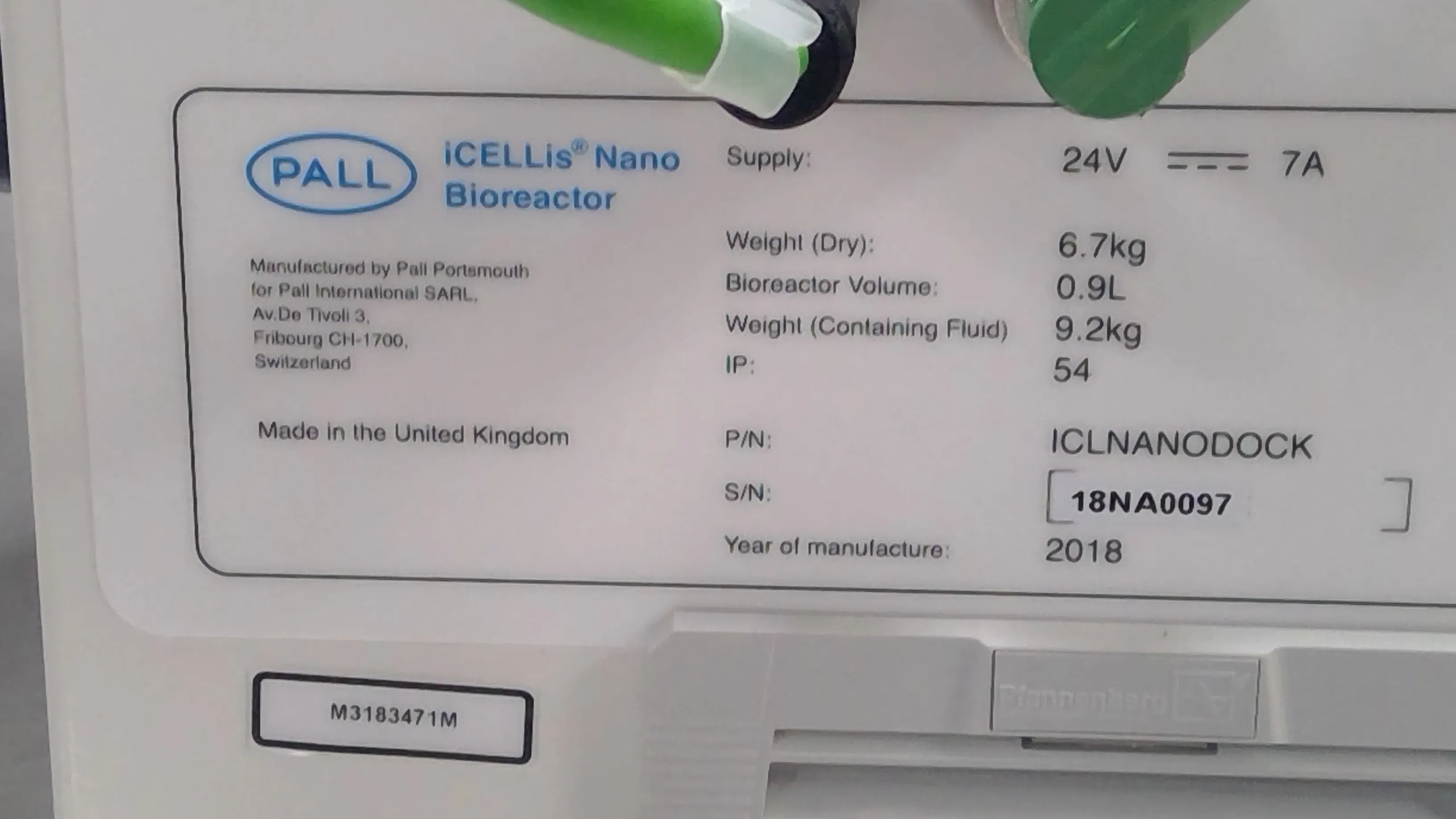 Pall iCELLis Nano Bioreactor Used Lab Equipment with 30-Day Warranty