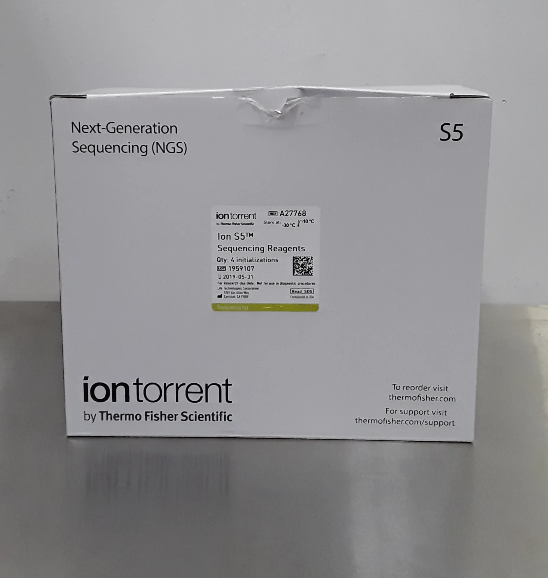 Thermo Fisher Scientific Ion S5 Sequencing Reagents A27768 (New in Box)