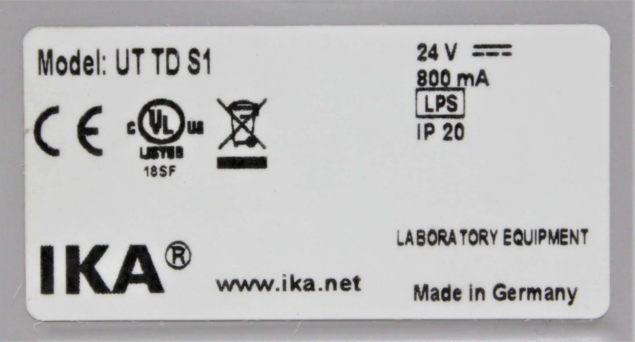 IKA Ultra Turrax Tube Drive Yellow Line UT TD Dispersing Stirring