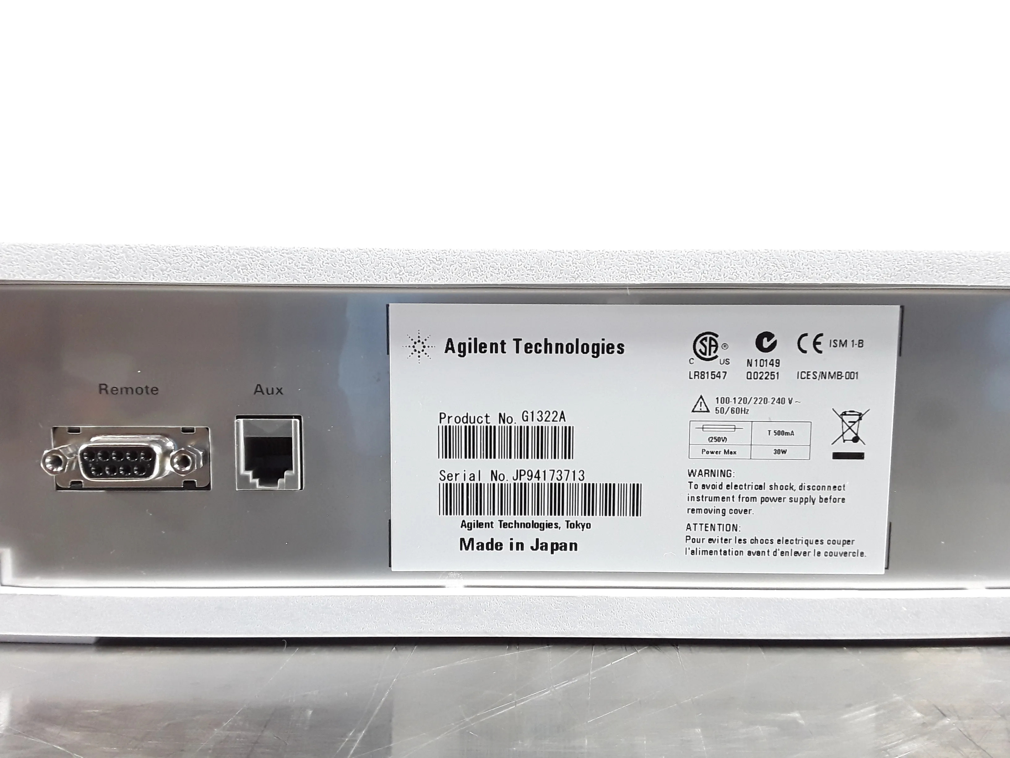 Agilent G1322A Solvent Degasser