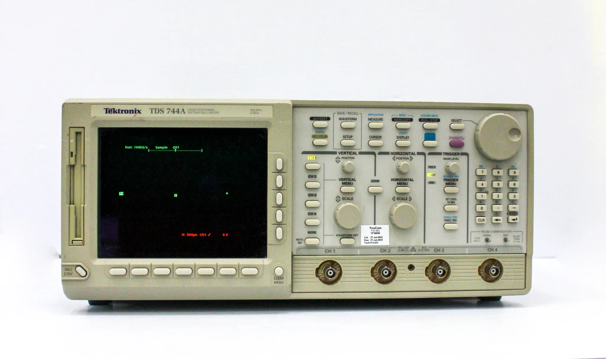 Tektronix TDS744A Color Four Channel Digitizing Oscilloscope