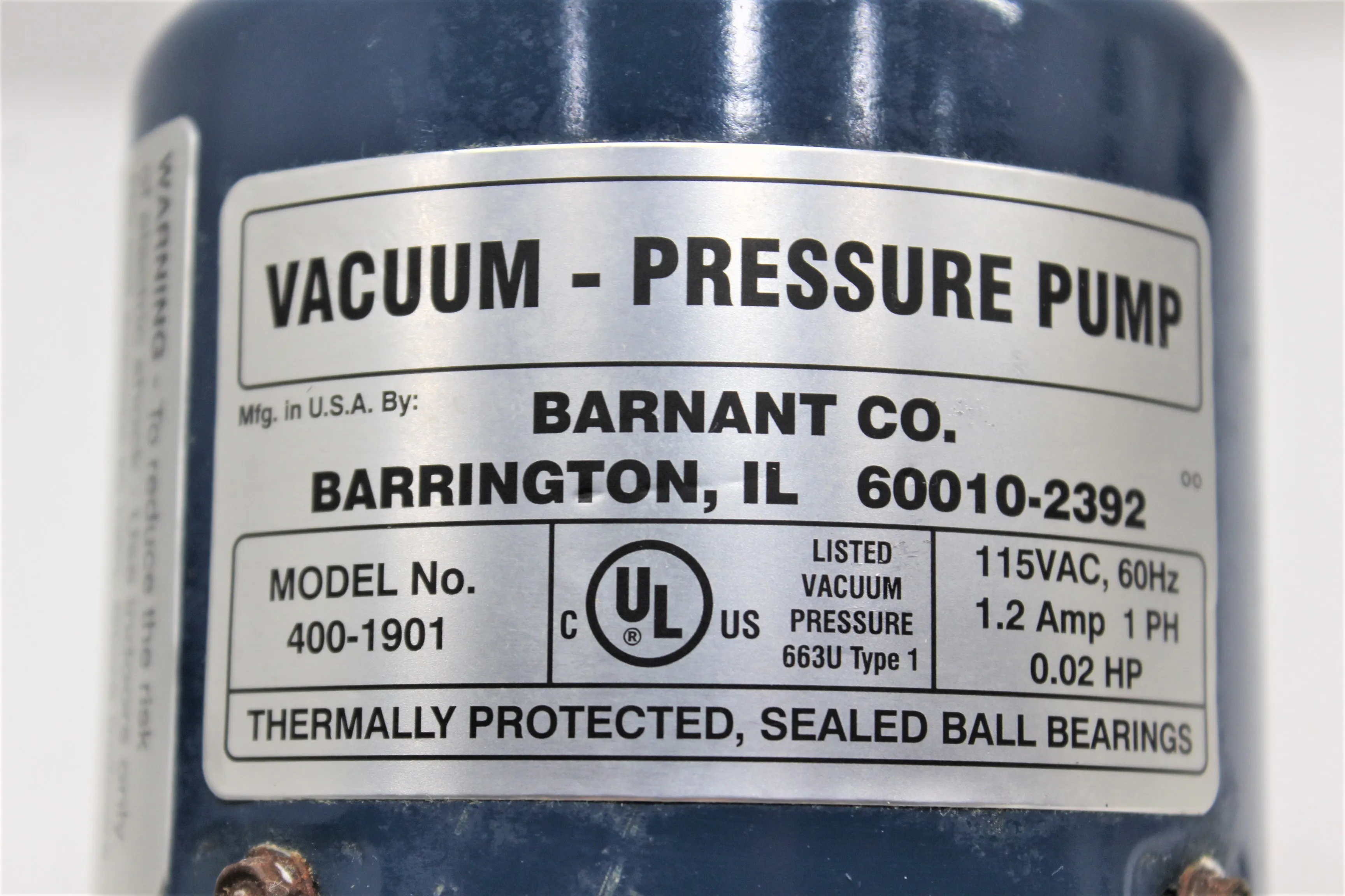 Barnant Vacuum Pressure Pump