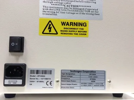 Invitrogen ZP10002 Zoom Dual Power Electrophoresis Power Supply