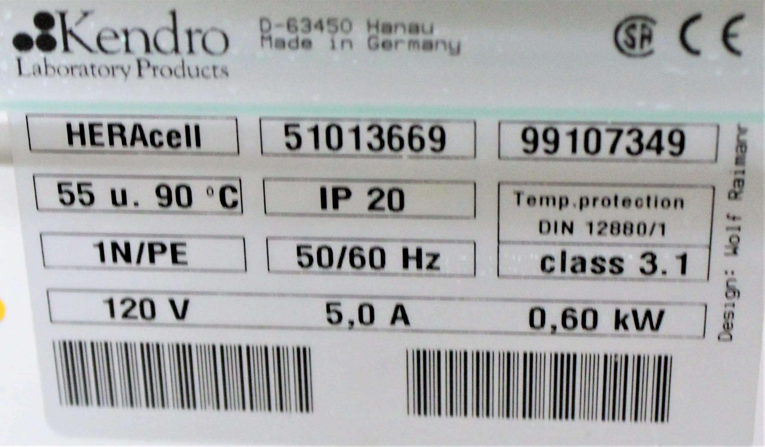 Kendro HERAcell C CO2 Incubator - AS-IS, For Parts or Not Working, Taiwan - 99107349