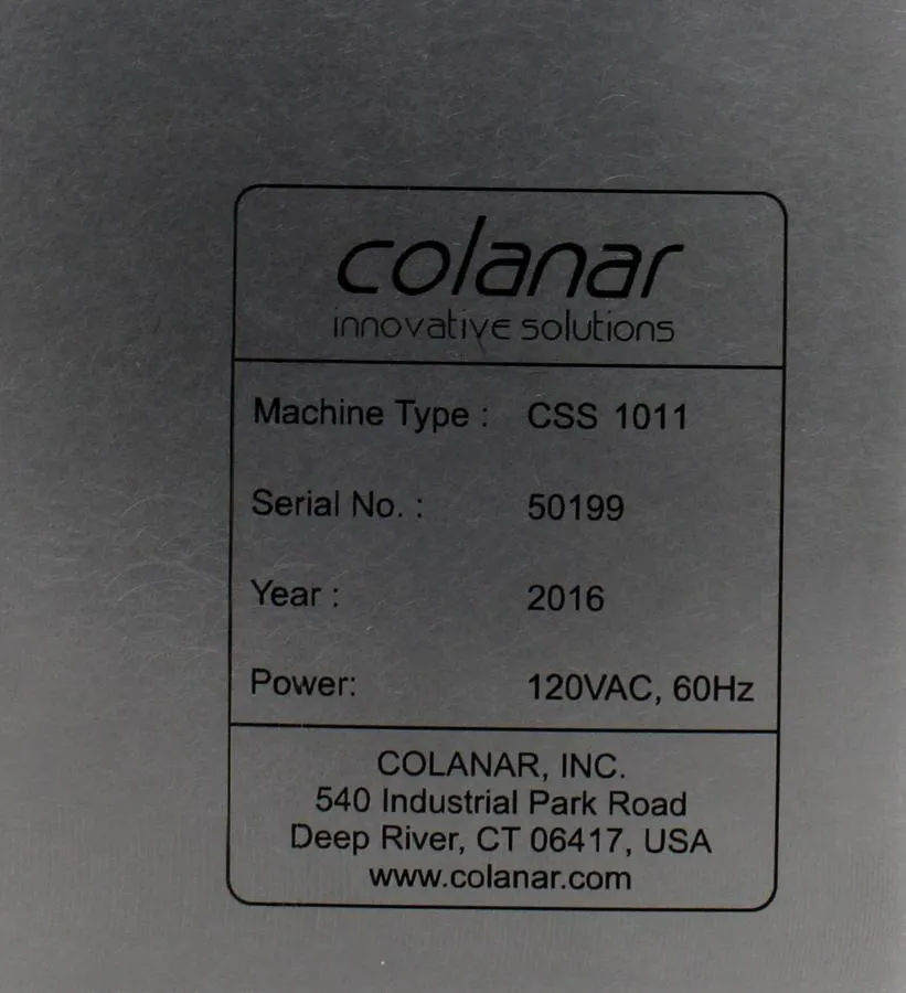 Colanar Innovative S. syringe Plunger Insertion Machine CSS 1011