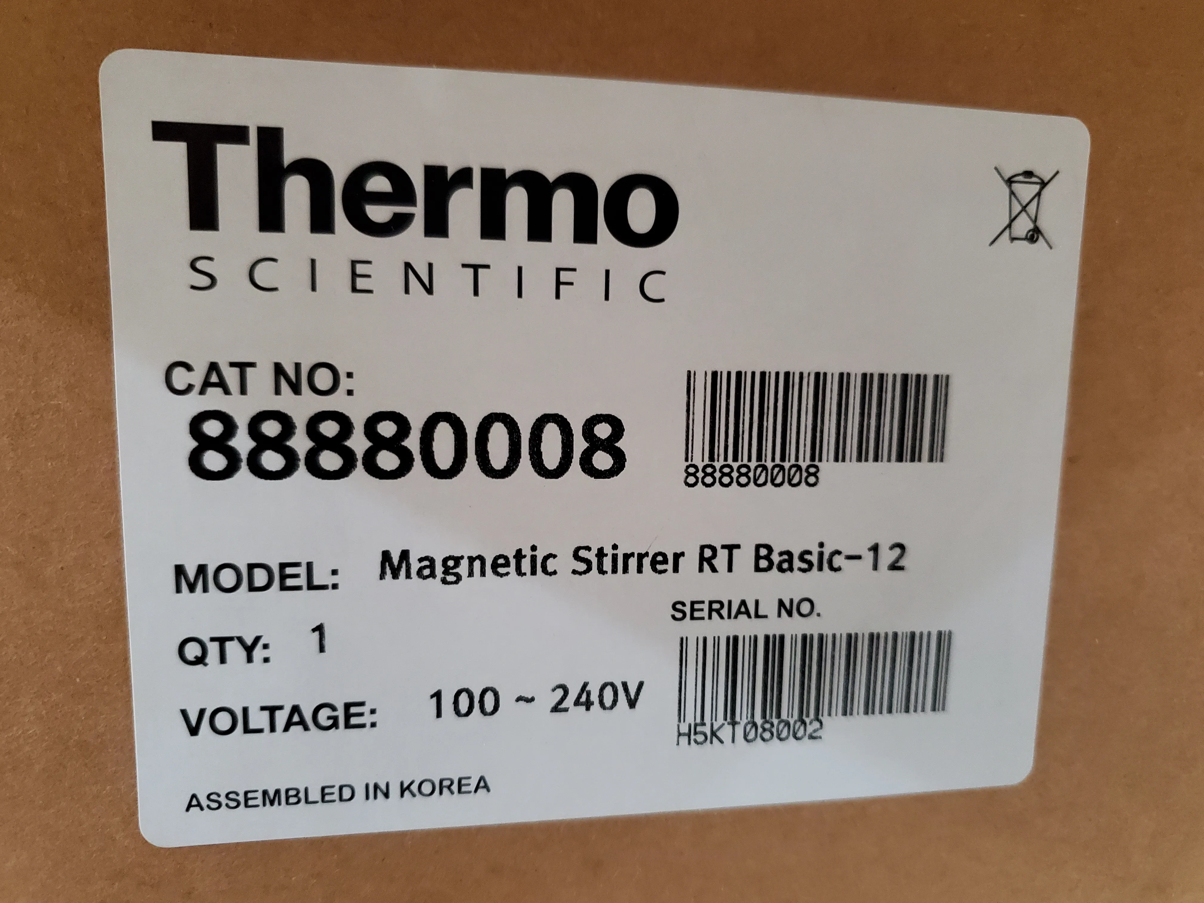 Thermo Scientific Magnetic Stirrer RT Basic-12 88880008