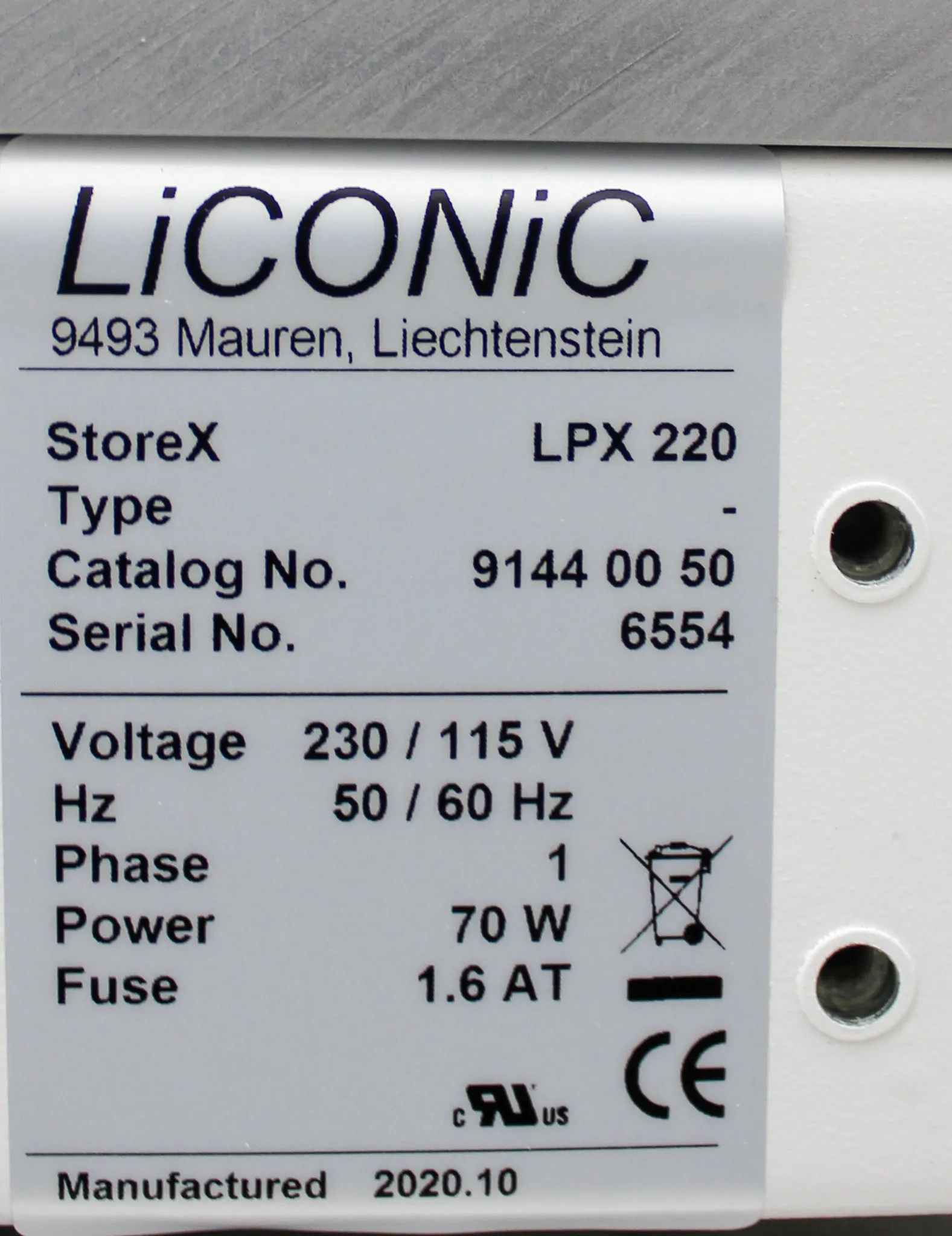 Liconic Instruments LPX 220 Plate Storage Carousel with Barcode Reader - Used