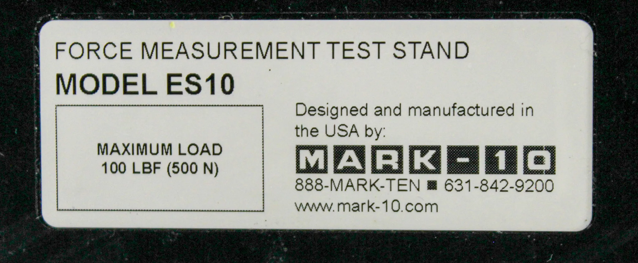 MARK-10 Chatillon DFS2-250G Force Measurement Test Stand ES10