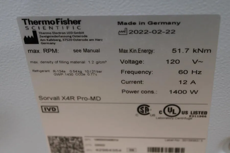 Thermo Fisher Scientific Sorvall X4R Pro-MD