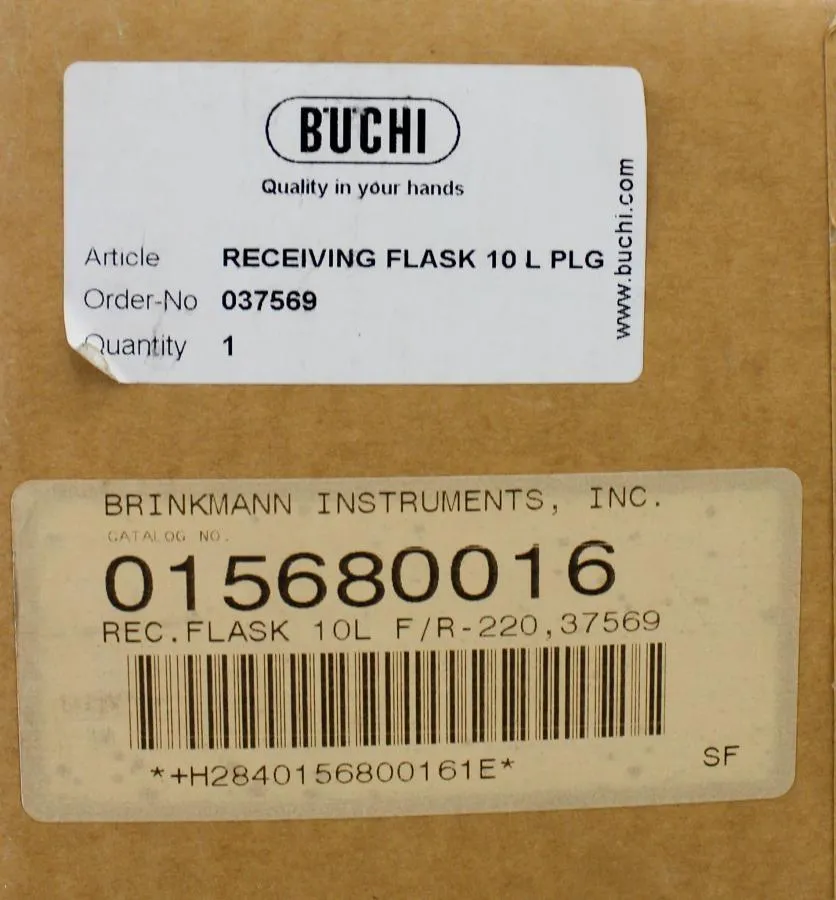 BUCHI Receiving Flask 10L PLG model: 037569