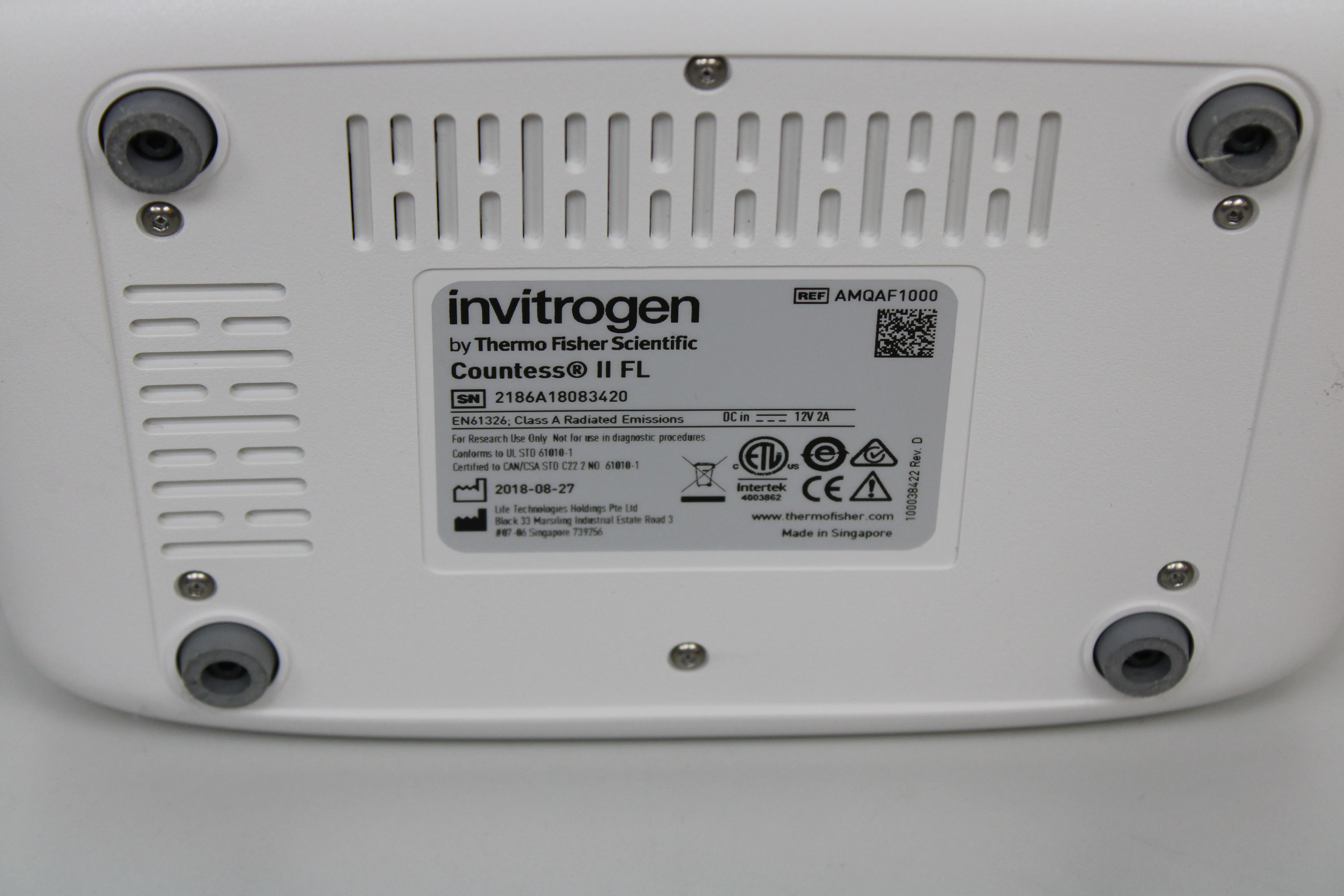 Invitrogen Thermo Fisher Countess II FL Automated Cell Counter