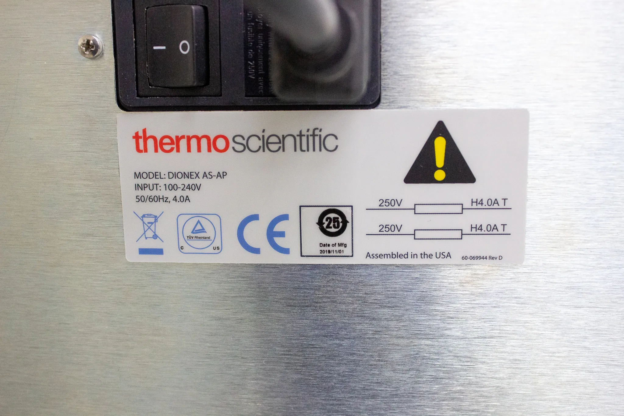 Thermo Dionex AS-AP Autosampler P/N 074925 - High Precision Ion Chromatography Autosampler