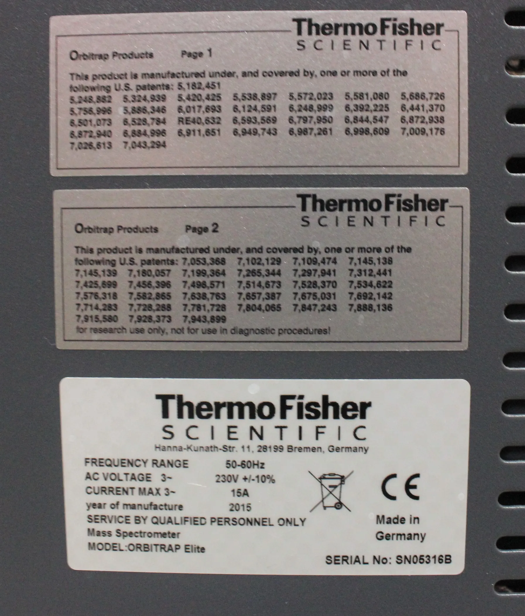 Thermo Scientific Orbitrap Elite & LTQ Velos PRO Mass Spectrometry Hybrid