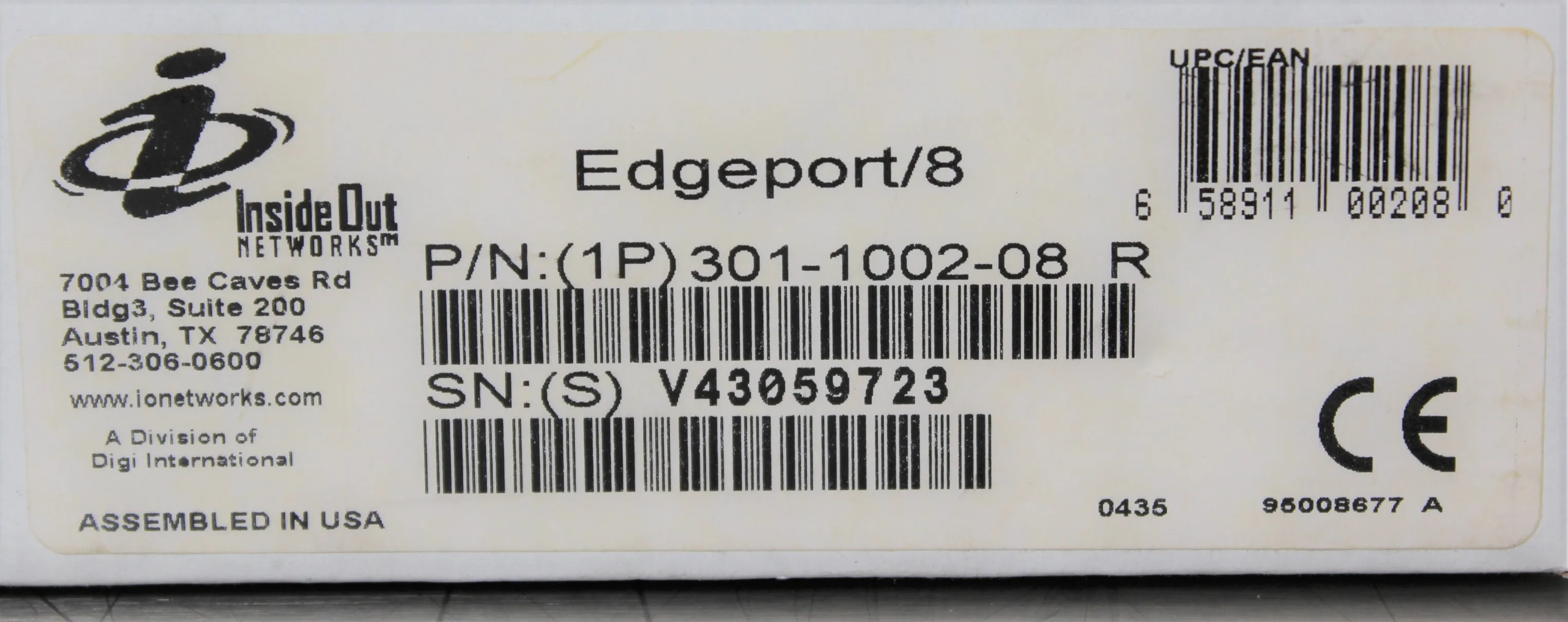 Inside Out Networks Edgeport/8 USB Converter to Serial DB9M 8-Port