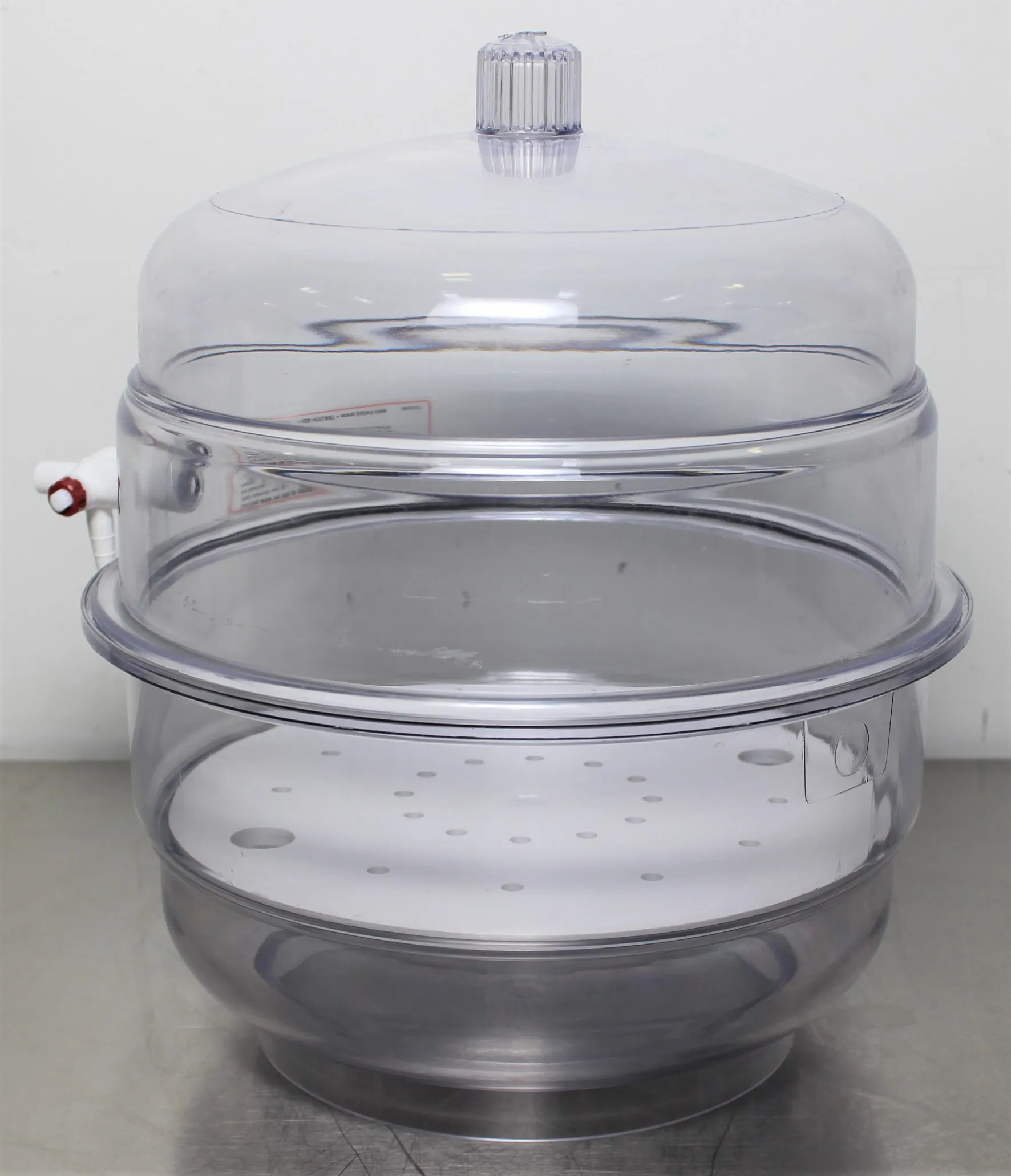 Bel-Art Plastic Vacuum Desiccator Clear 230mm Plate