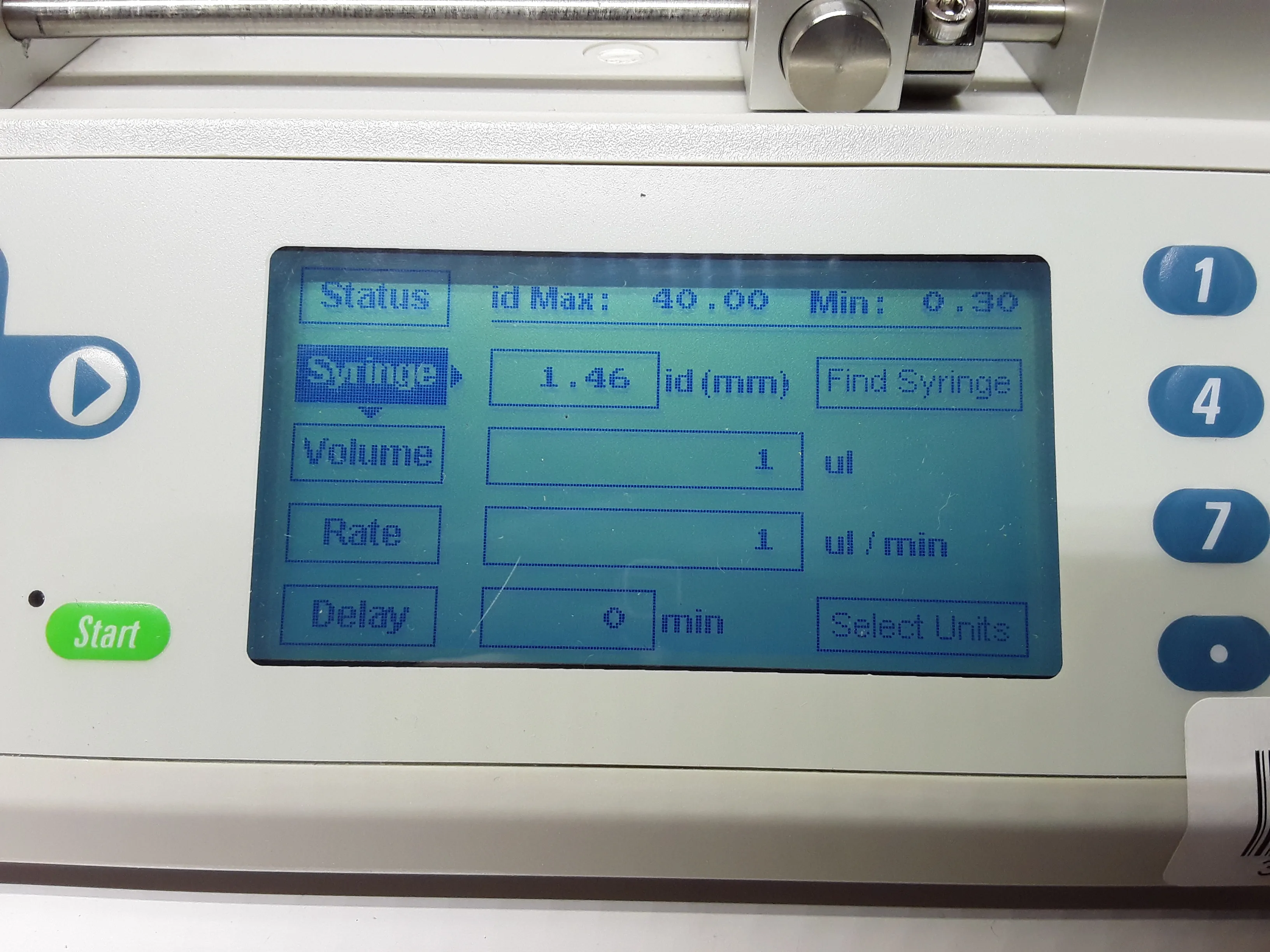 Chemyx Fusion 101 Syringe Pump & Rheodyne MXT715-000 Valve