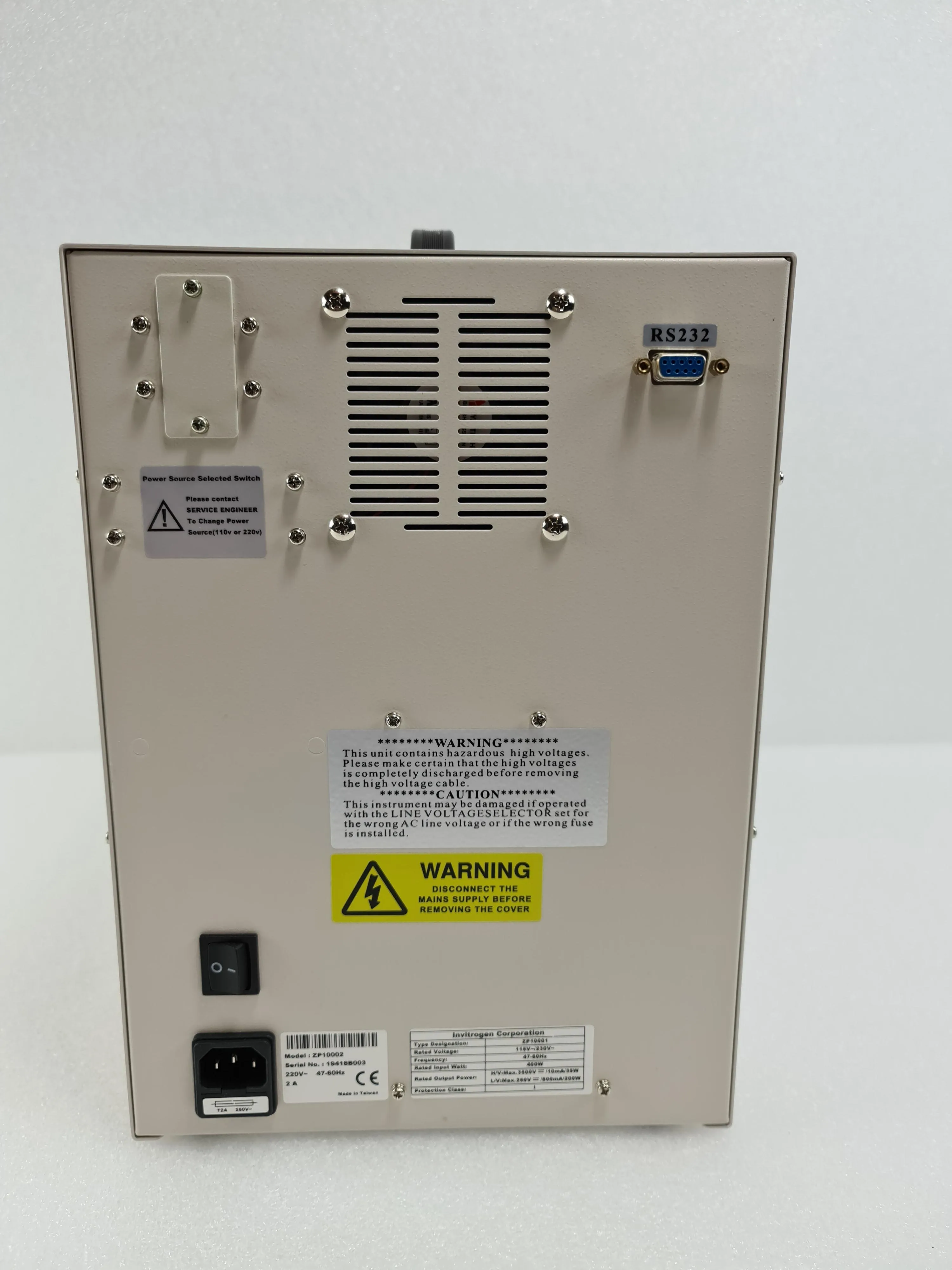 Invitrogen ZP10001 ZOOM Dual Power Programmable Power Supply