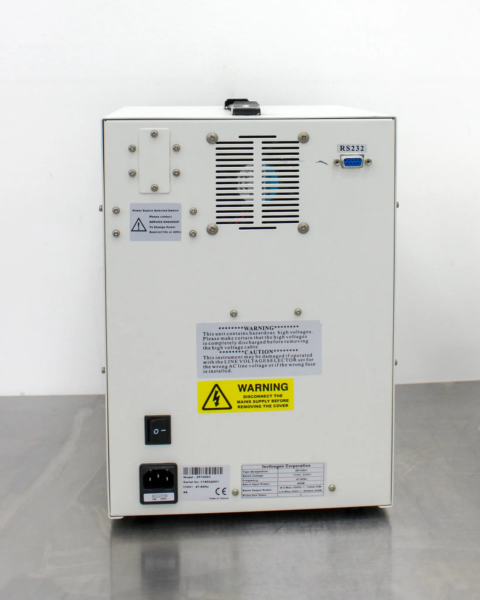 Invitrogen ZP10001 Zoom Dual Power Supply for Electrophoresis - Used Laboratory Equipment