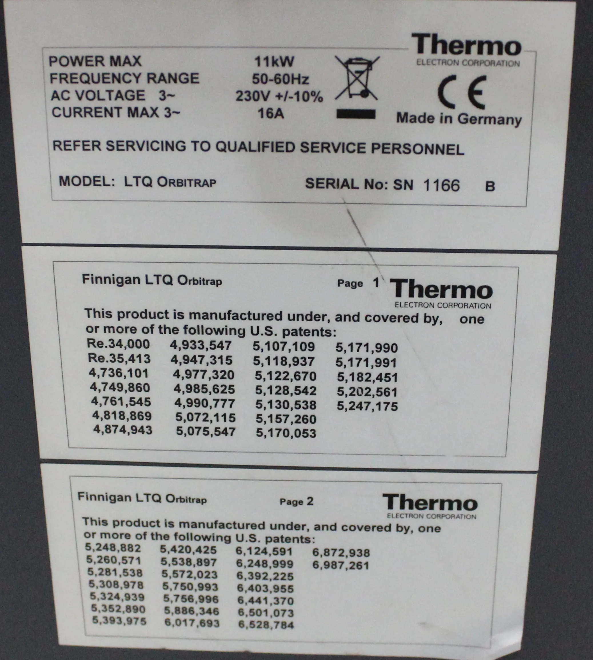 Thermo Fisher LTQ Orbitrap