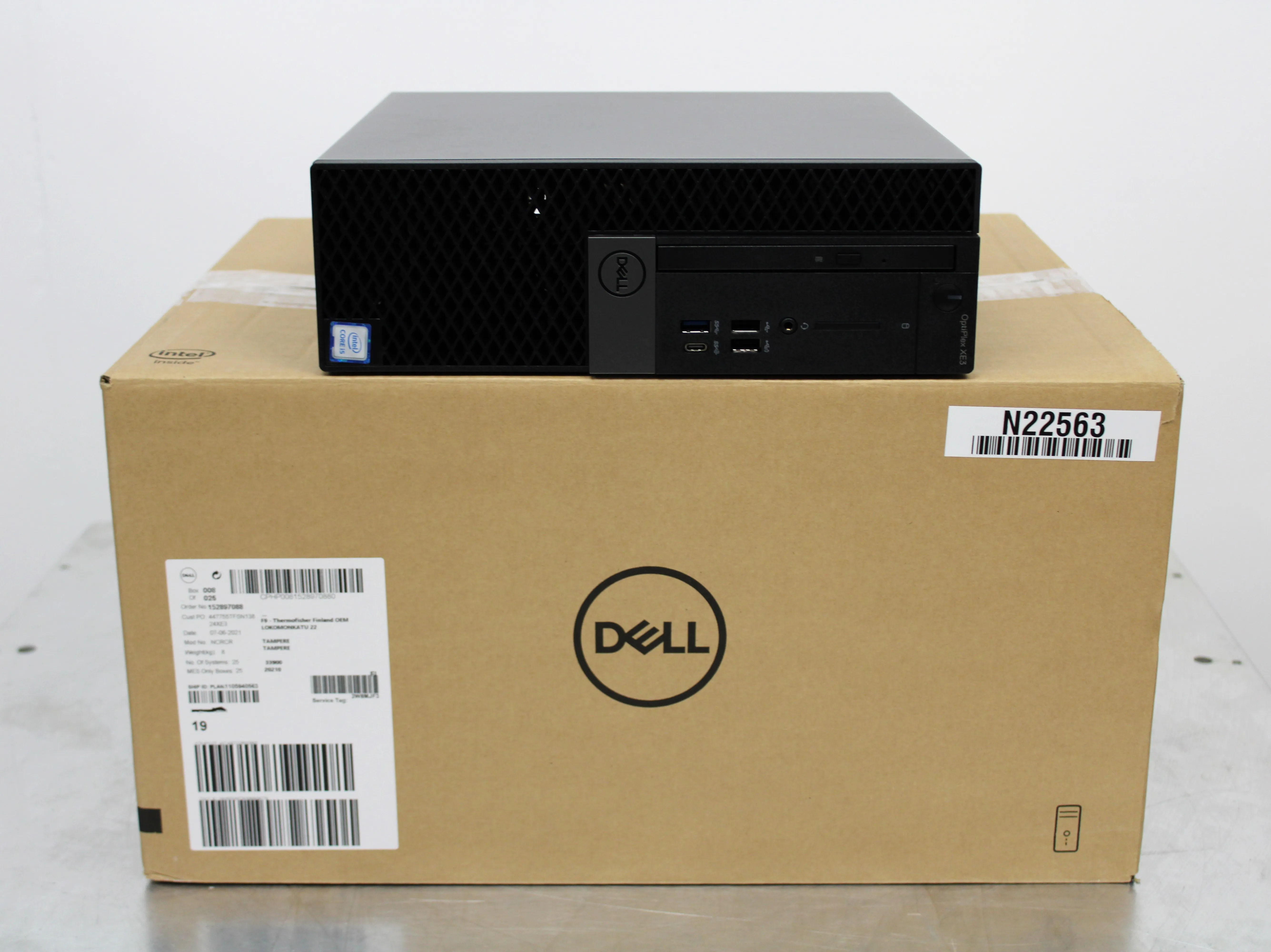 Dell OptiPlex XE3 - SFF Core i5 8500 3 GHz  RAM 8 GB  HDD 500 GB DVD-Writer UHD Graphics 630 GigE Win 10 Pro 64-bit