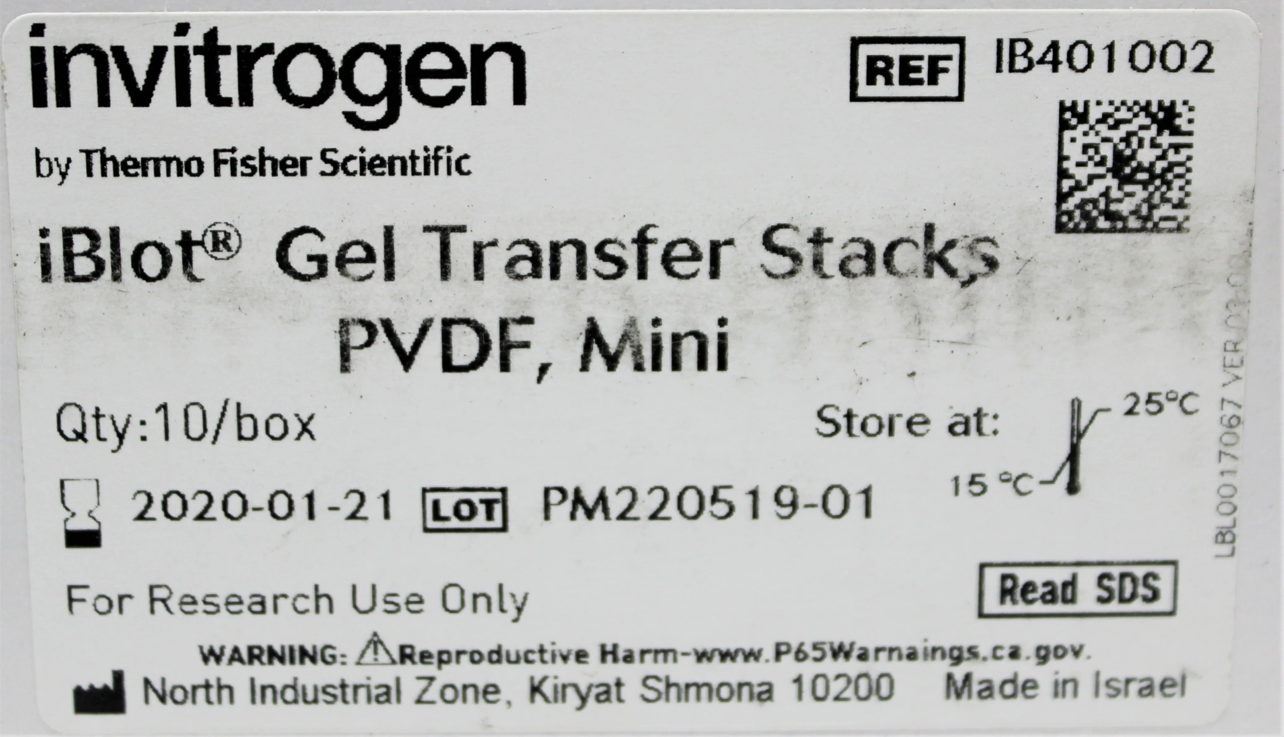 Invitrogen iBlot 2 Transfer Stack iB401002