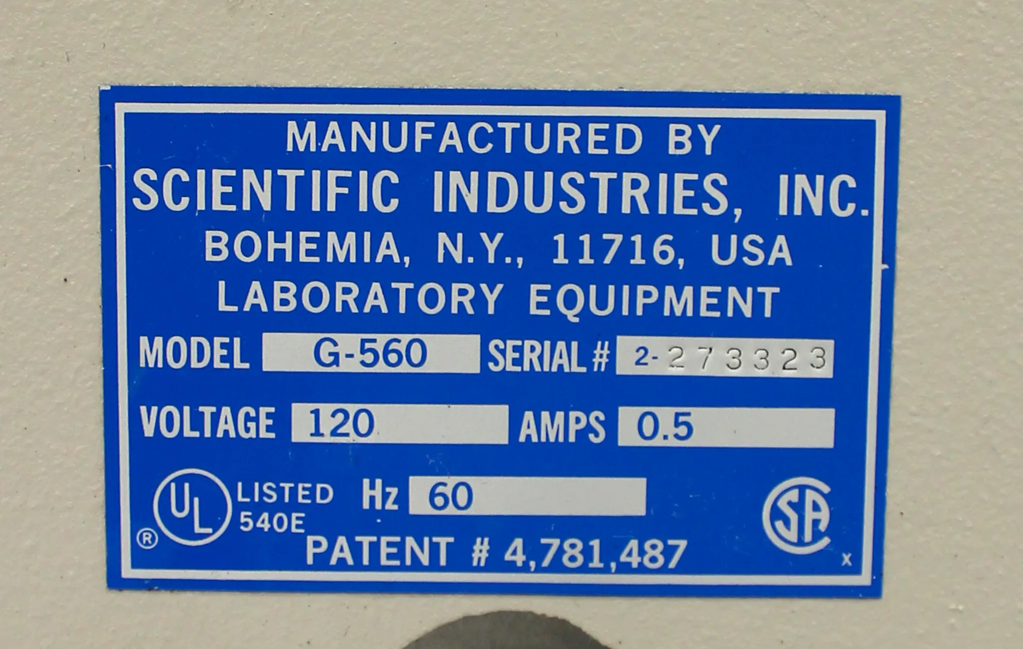 VWR Scientific Products Vortex - Genie 2 model: G-560 Small Benchtop Equipment