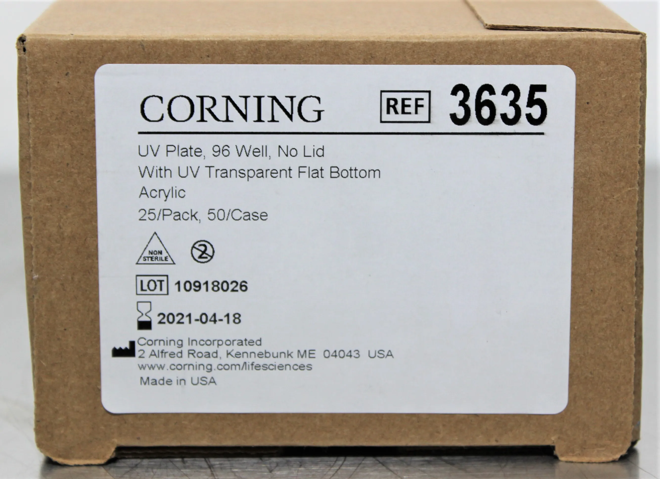 Corning 96-well Clear Flat Bottom UV-Transparent Microplate