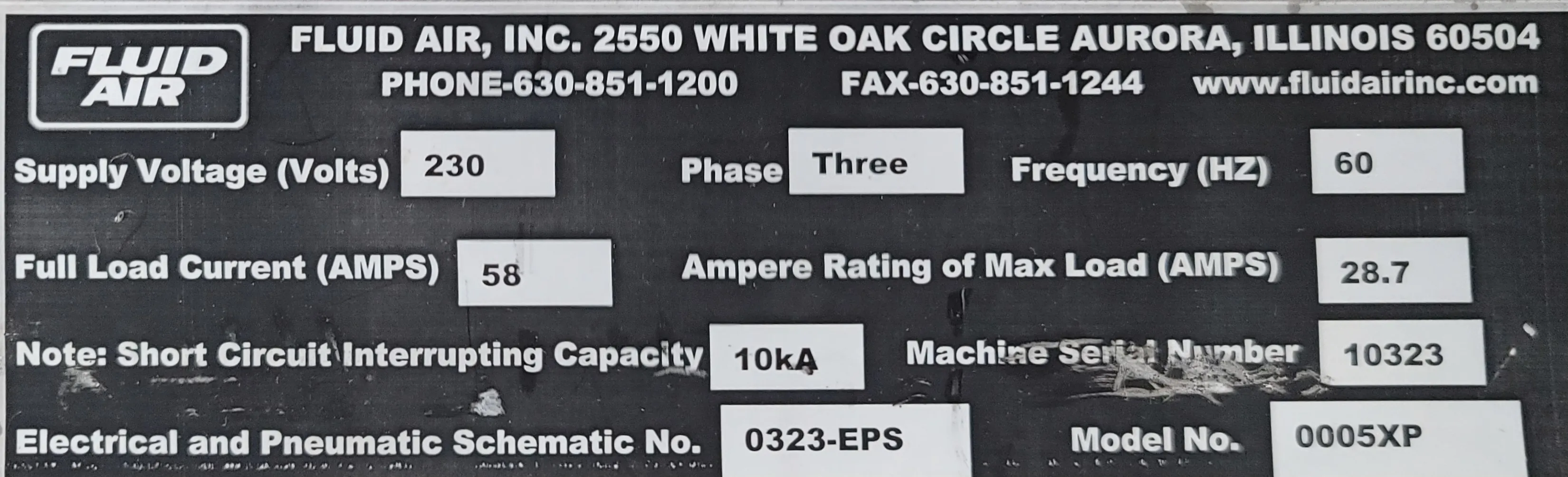 Fluid Air 005XP Fluid Bed System Controller - Poor Condition, For Parts or Not Working