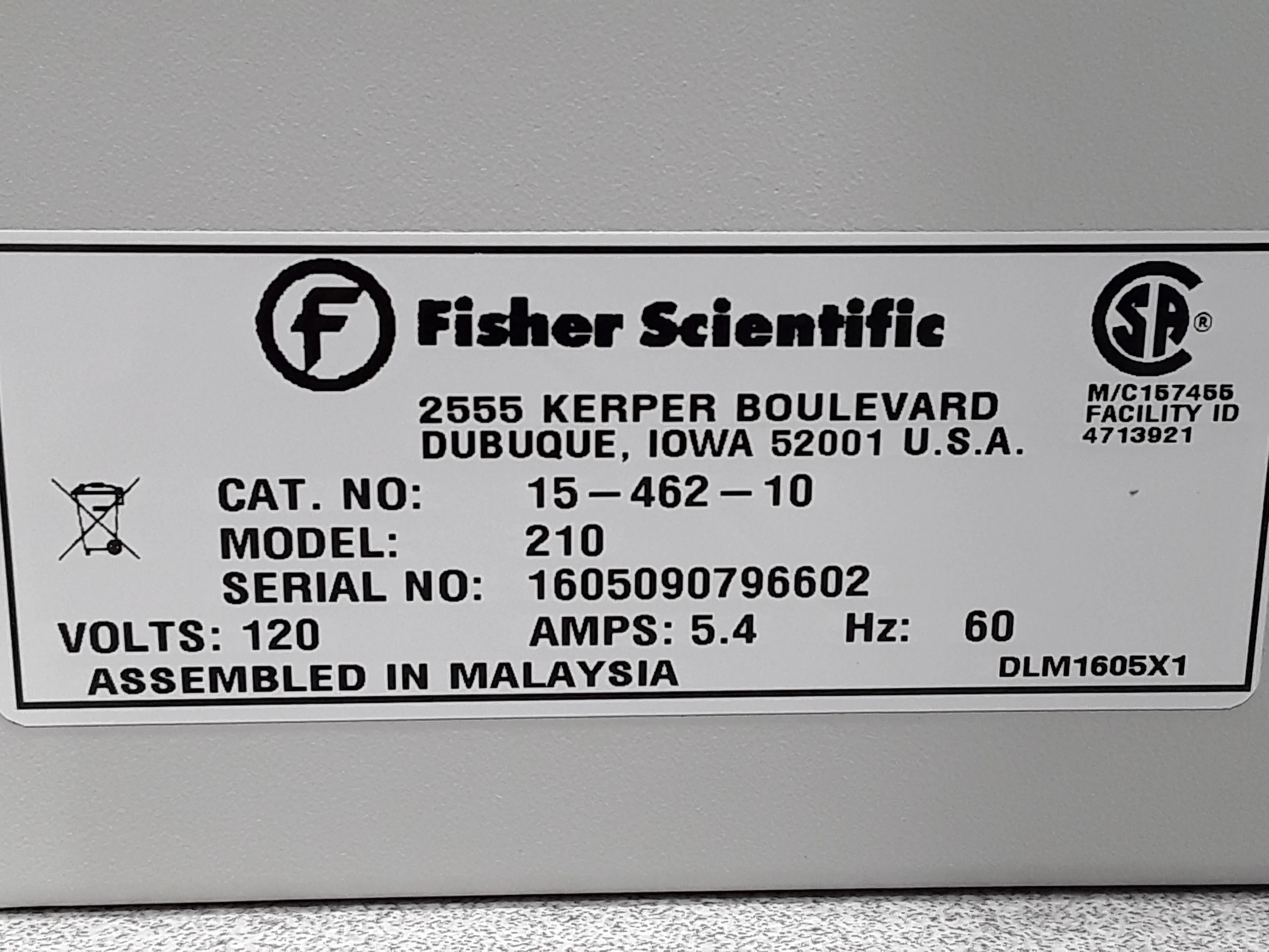 Fisher Scientific Isotemp 210 Water Bath