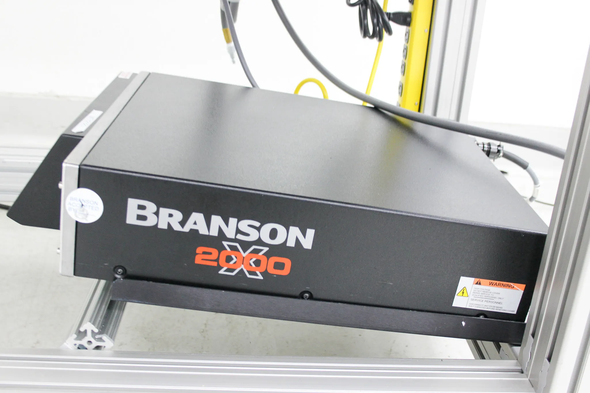 Branson 2000X Series Ultrasonic Welding System Actuator AED & 2000 XDT w/ Table