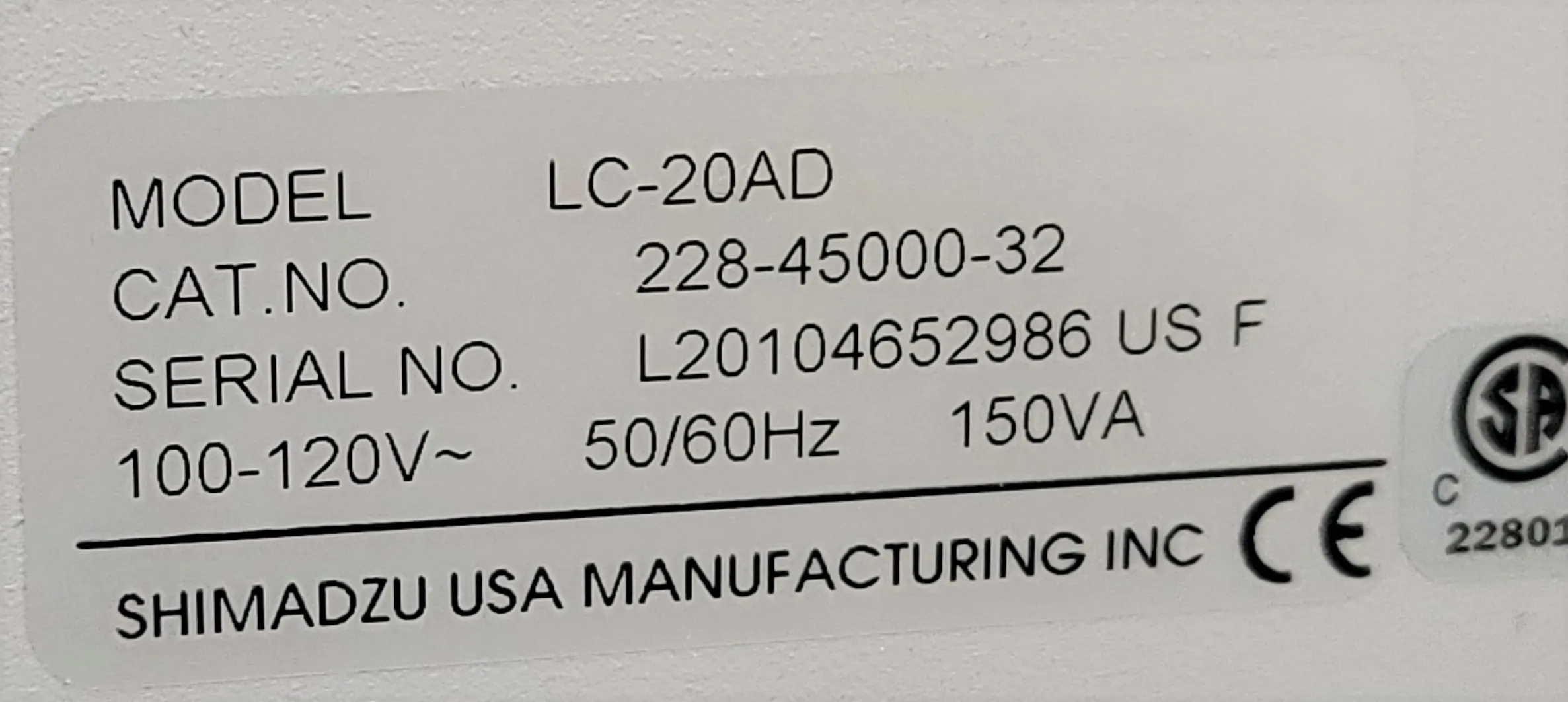 Shimadzu Prominence UFLC HPLC System with LC-20AD Pumps and Sil-20AC HT Autosampler