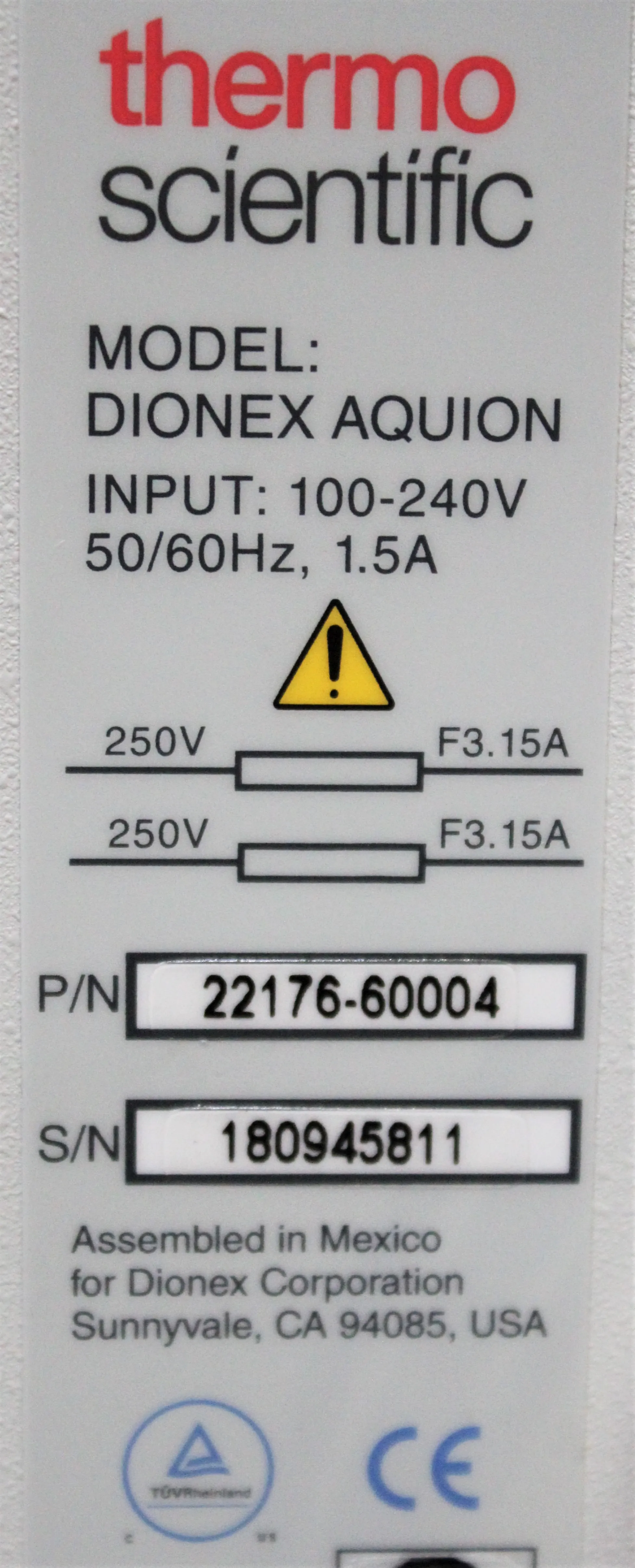 Thermo Scientific Dionex Aquion IC System