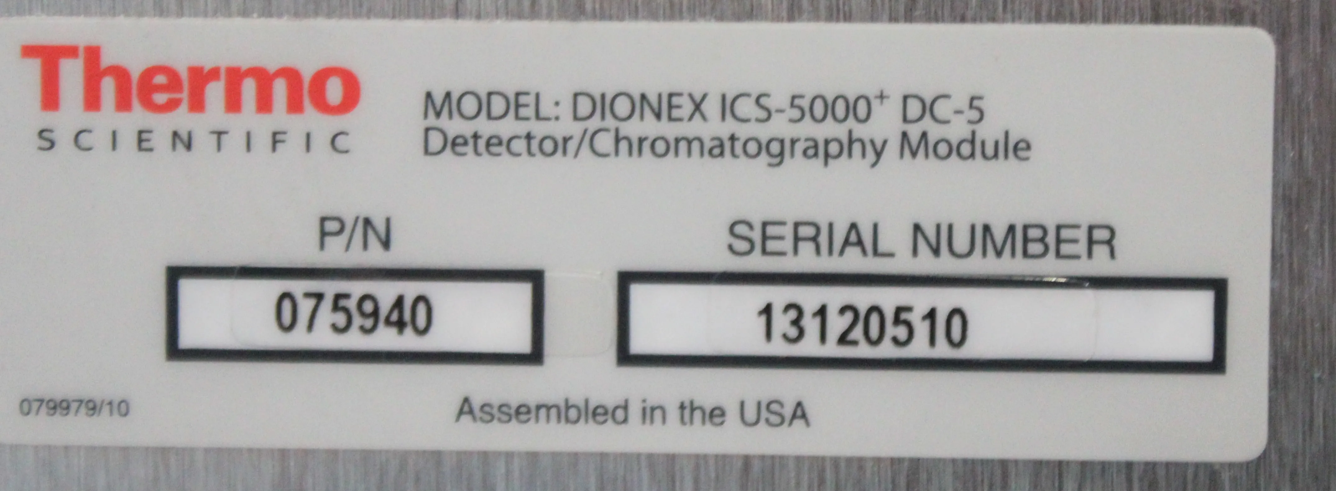 Thermo Scientific Dionex ICS-5000+DC-5 Detector/Chromatography Compartment