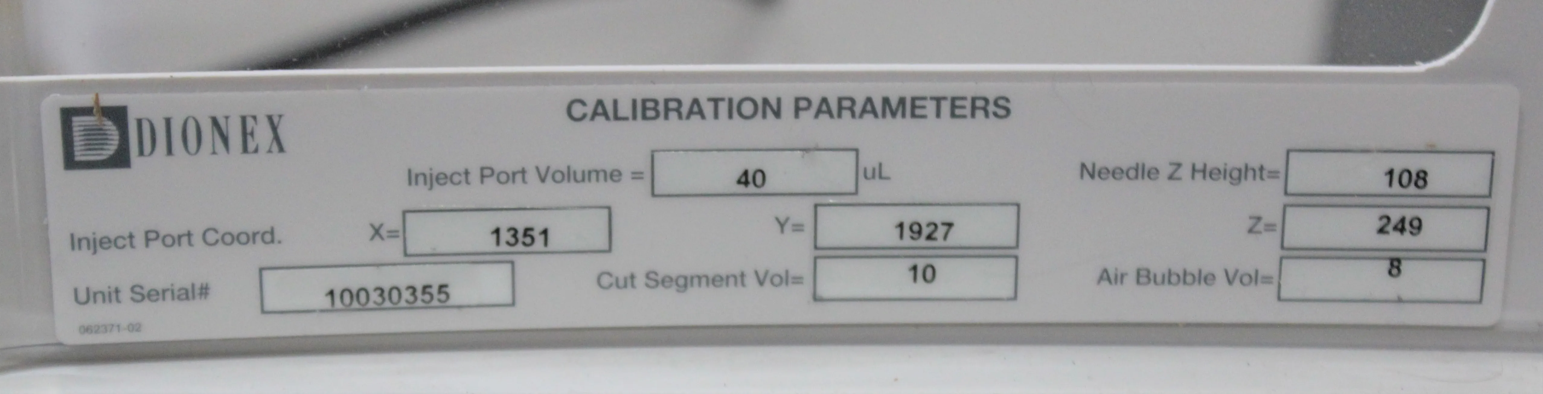 Dionex AS-1 Autosampler - HPLC / FPLC / GC / CE