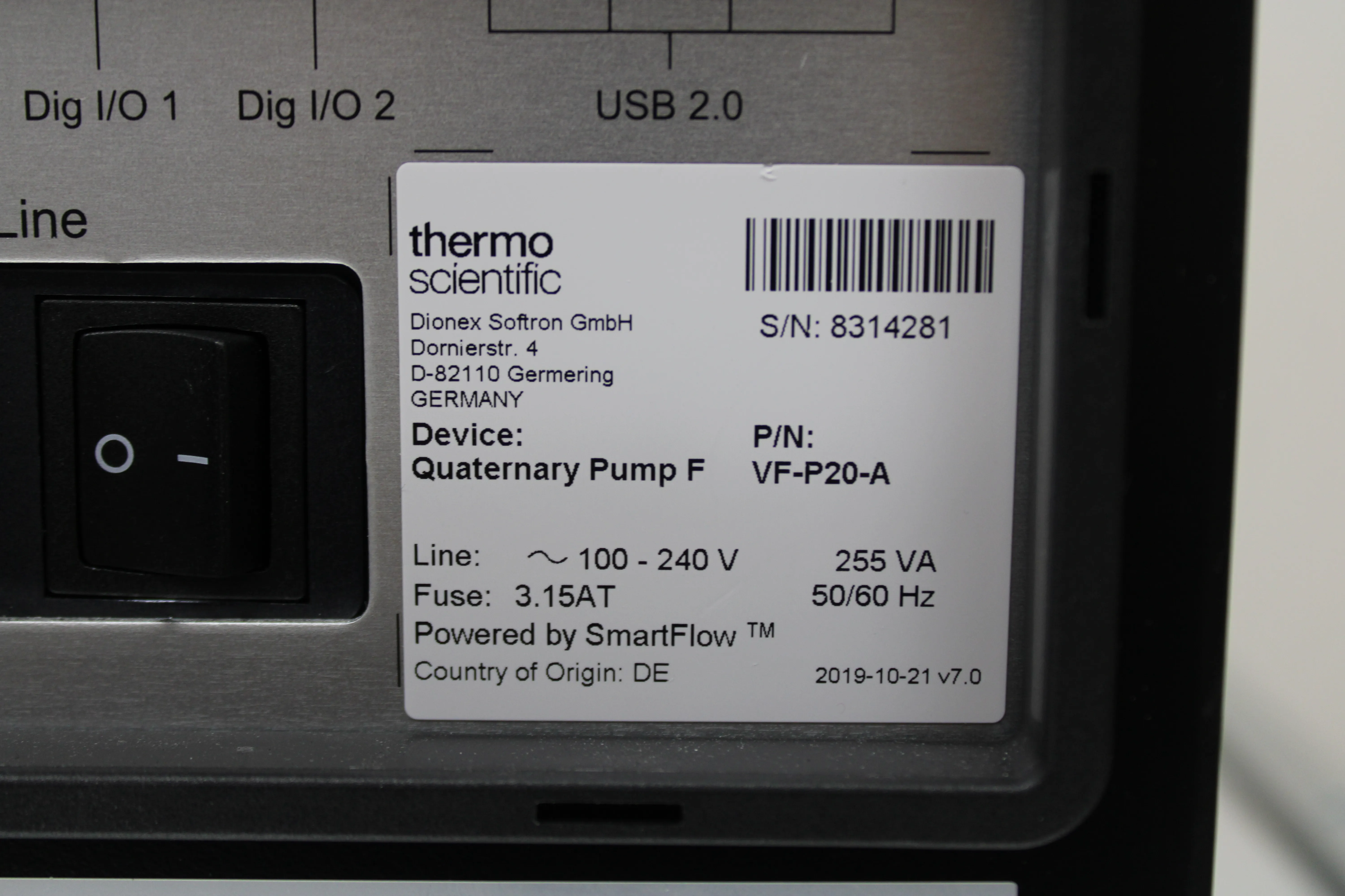 Thermo Fisher Scientific Vanquish Quaternary Pump F - Used Lab Equipment