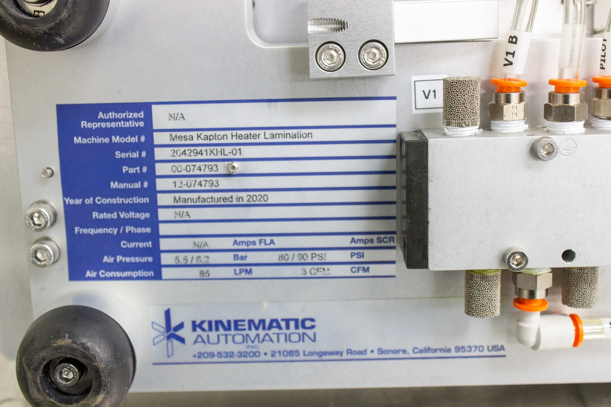 Kinematic Automation Mesa Kapton Heater Lamination