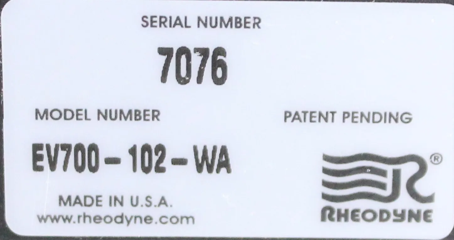 Rheodyne Automated Switching Valve Model EV700-102-WA