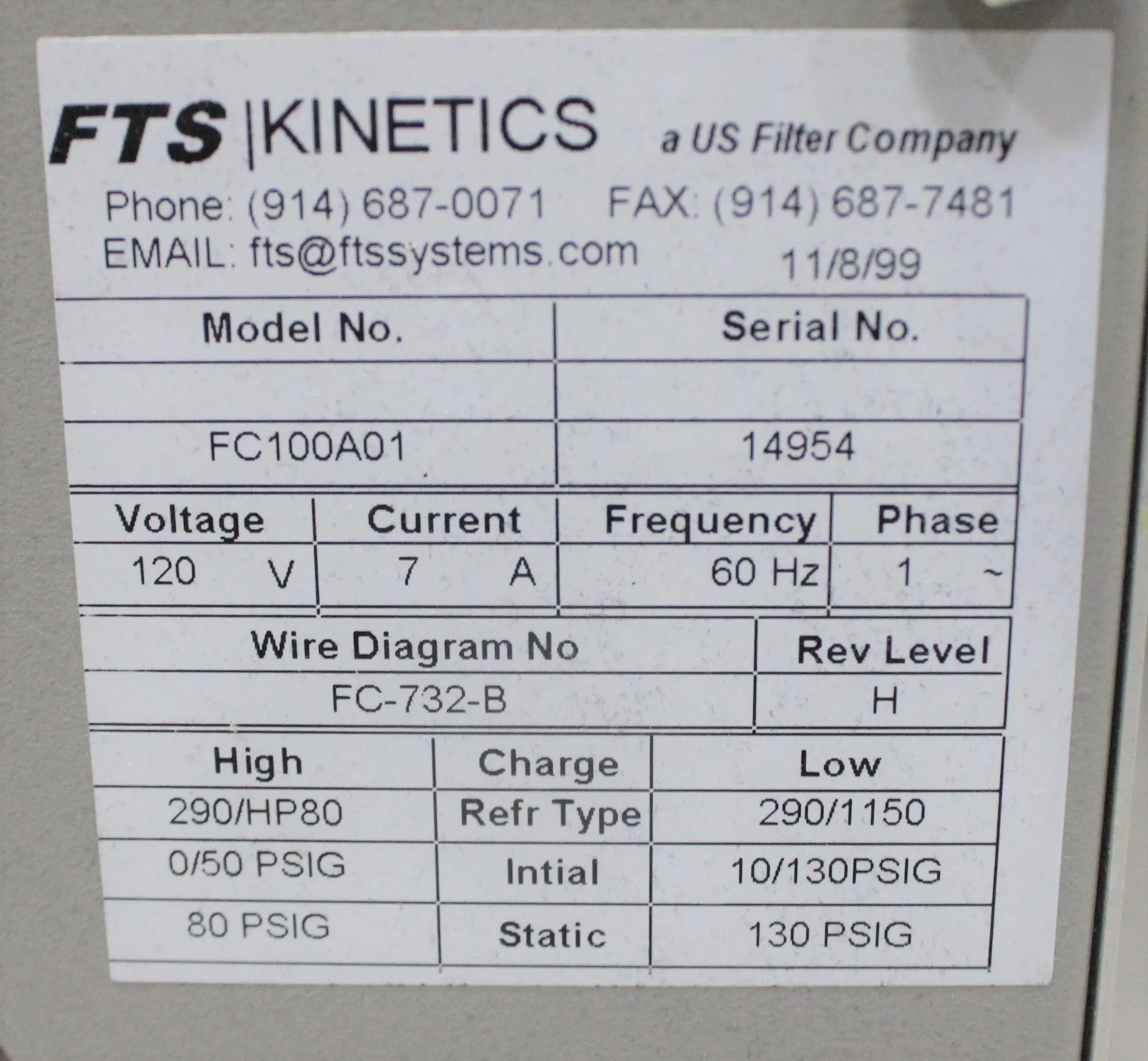 FTS Kinetics FC100A01 Water Bath / Circulator Accessory