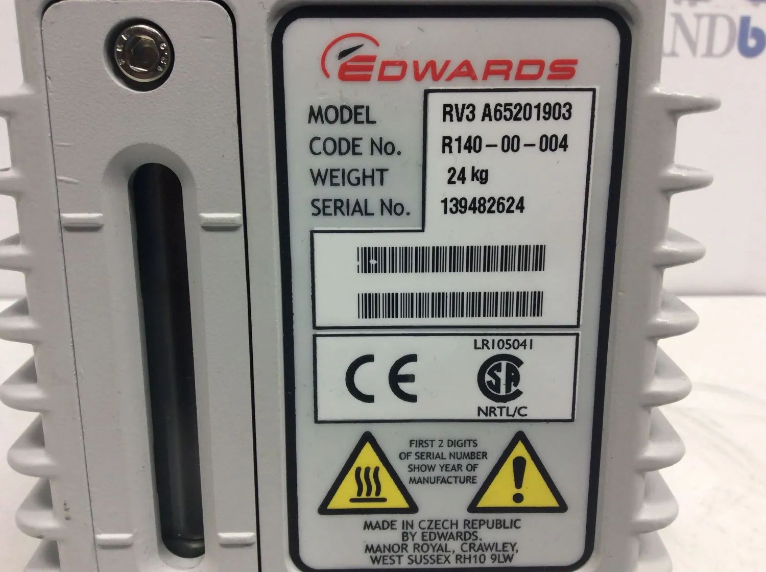 Edwards RV3 Vacuum Pump