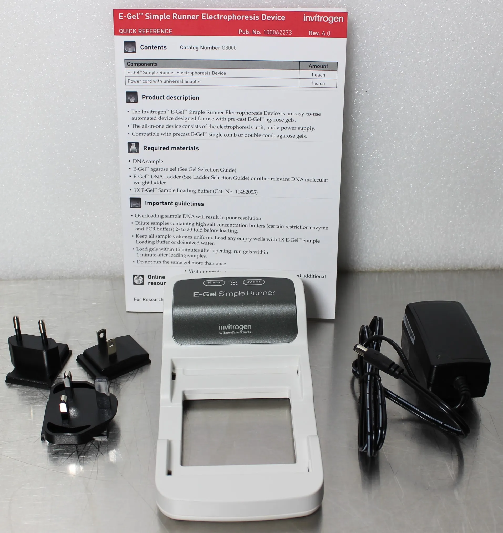 Invitrogen E-Gel Simple Runner Electrophoresis Device G800