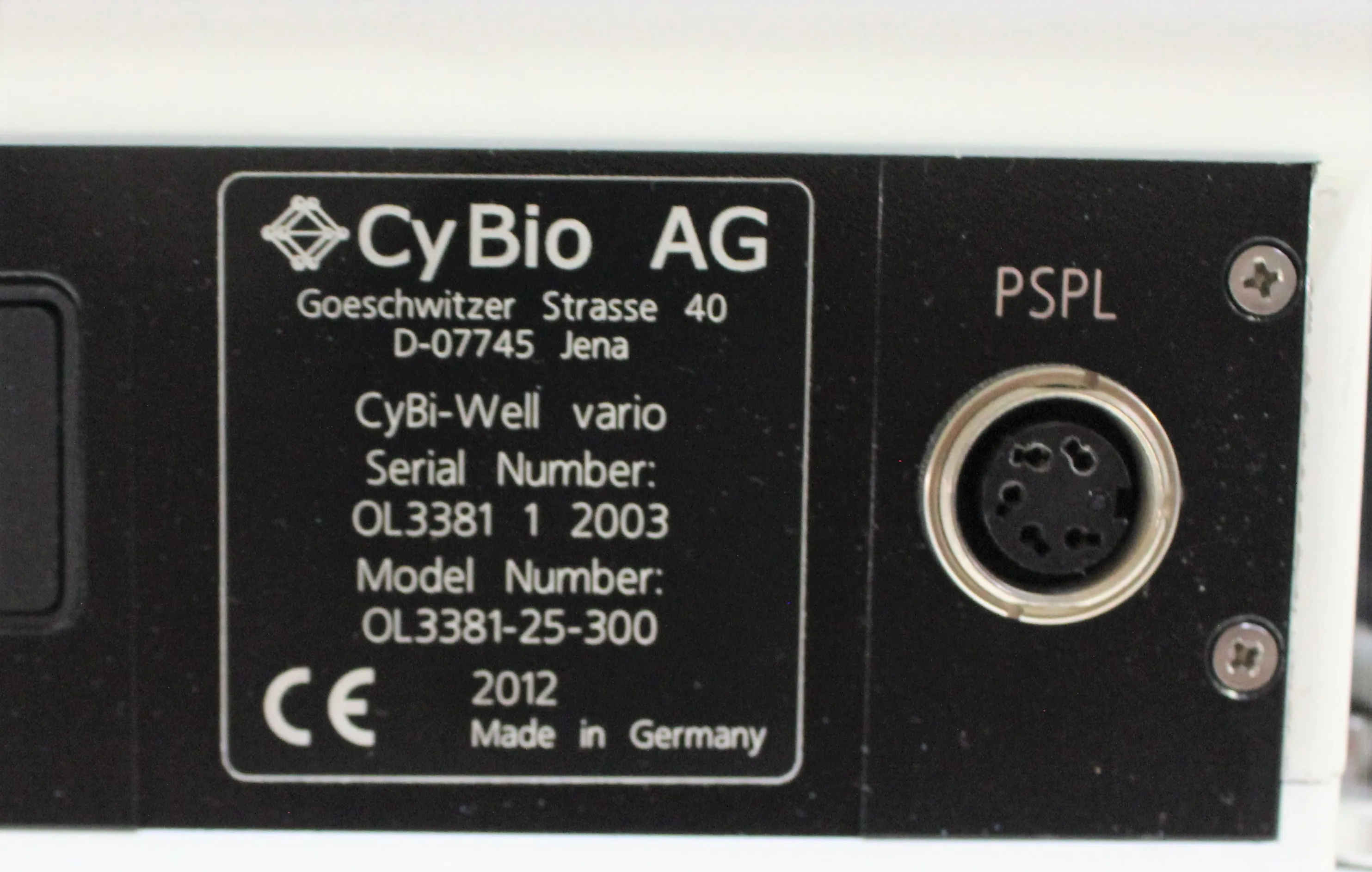 CyBio AG CyBi-Well Vario Automated Liquid Handler Class 2 Used Lab Equipment 120V/220V 50Hz/60Hz 30-Day Warranty