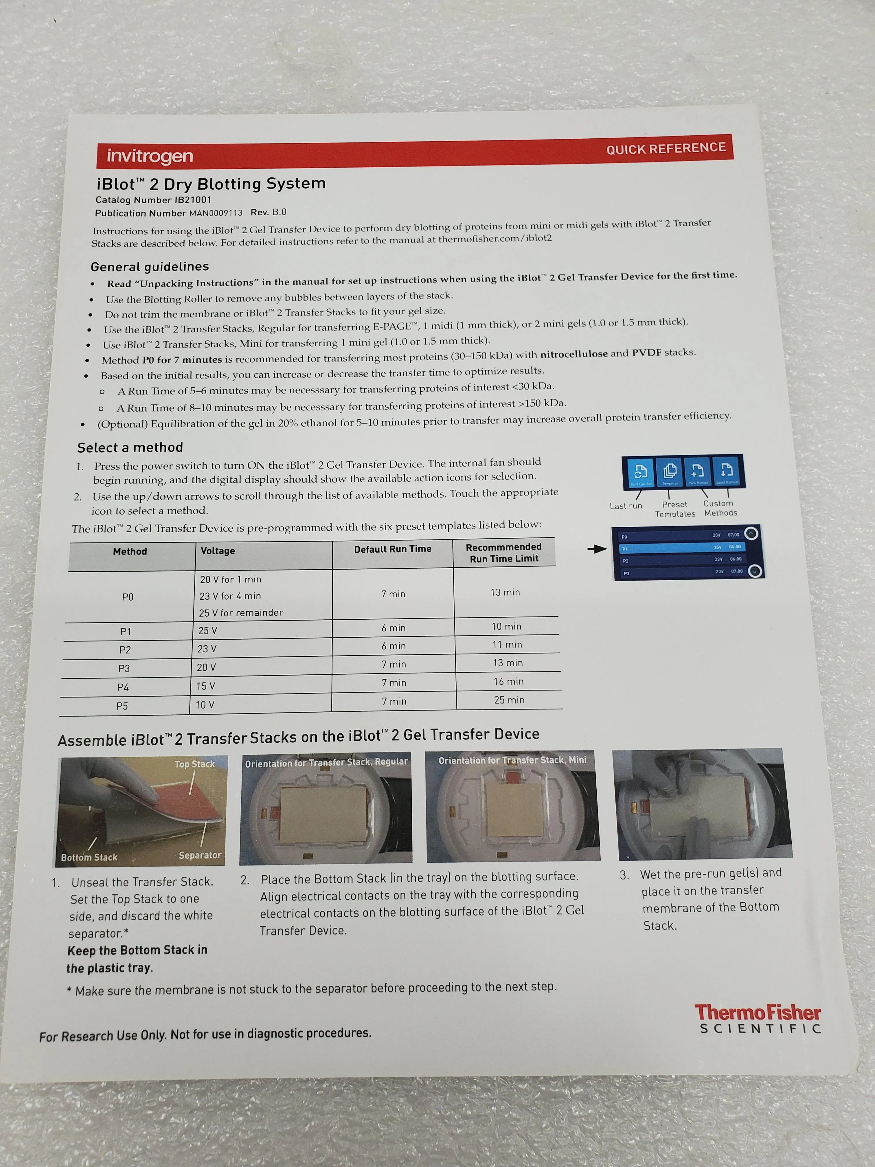 Invitrogen iBlot 2 Gel Transfer Device IB21001