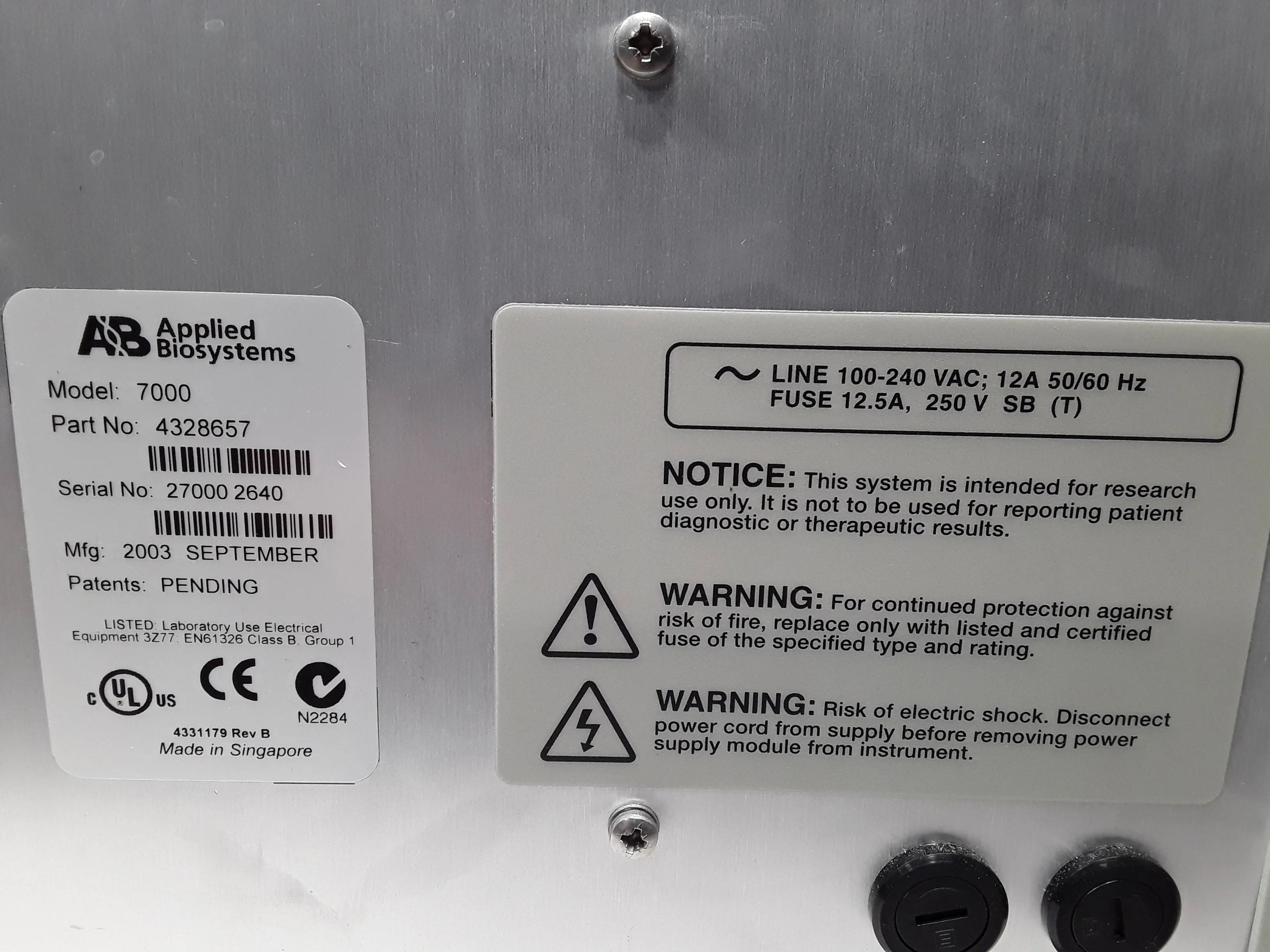 ABI 7000 Sequence Detection System