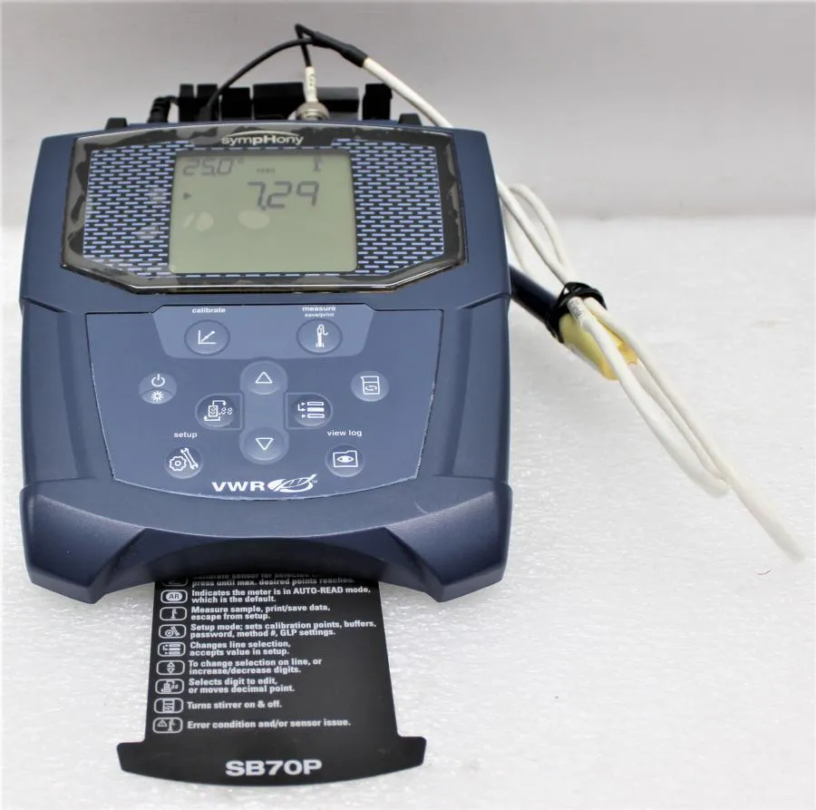 VWR Symphony SB70P pH Meter