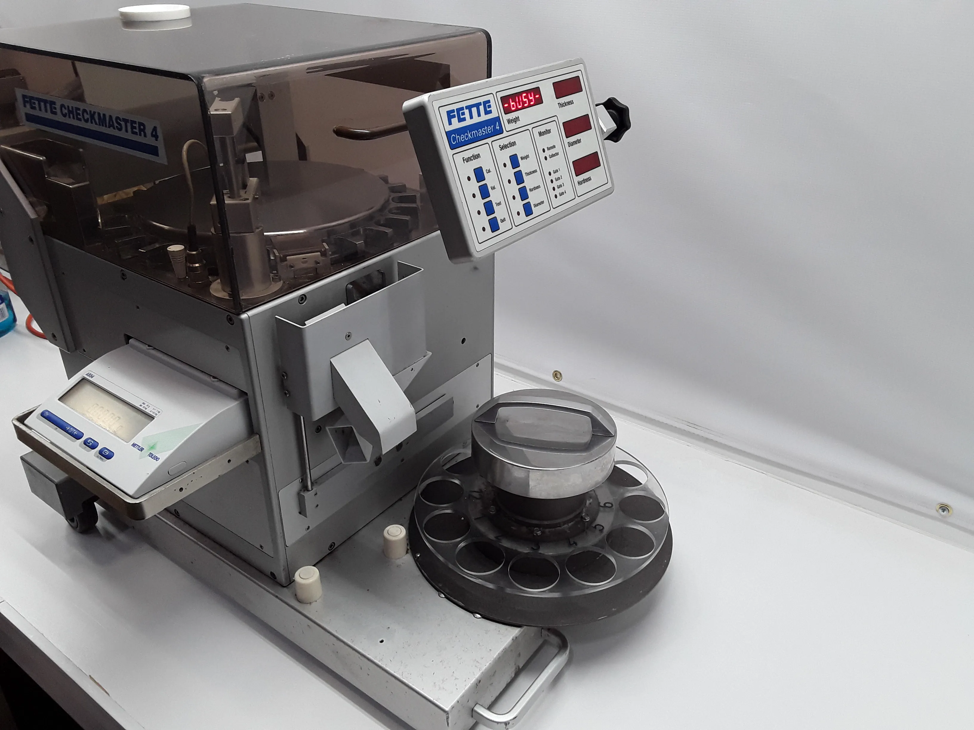 Fette Checkmaster 4 Tablet Hardness Tester with Mettler AB-54 Scale