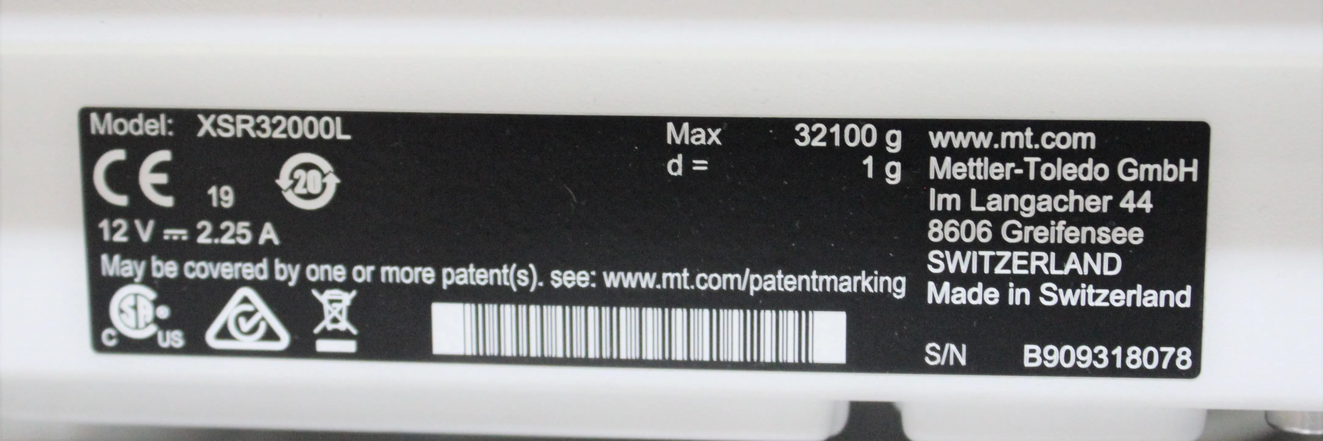 Used Mettler-Toledo XSR32000L Analytical Balance 30-Day Warranty