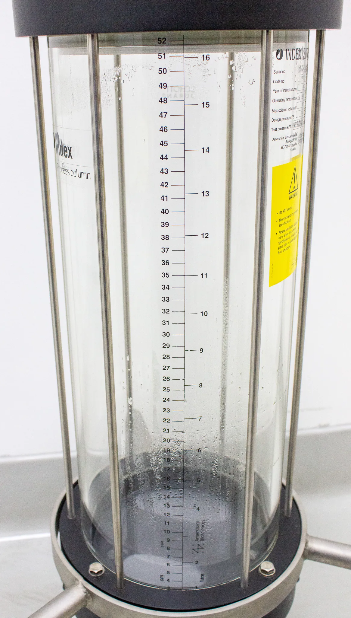 Amersham Biosciences Index 200/500 Process Column 16L P/N 18-1104-17